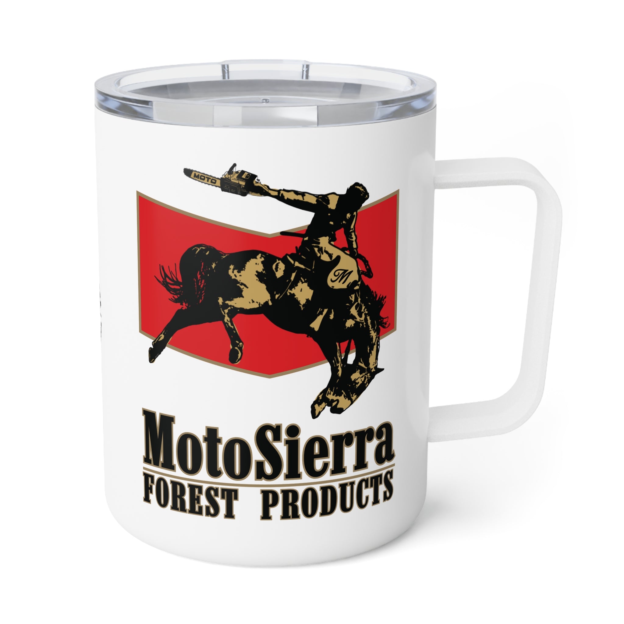 Classic Cowboy Logo Insulated Travel Mug, Camping Coffee Cup
