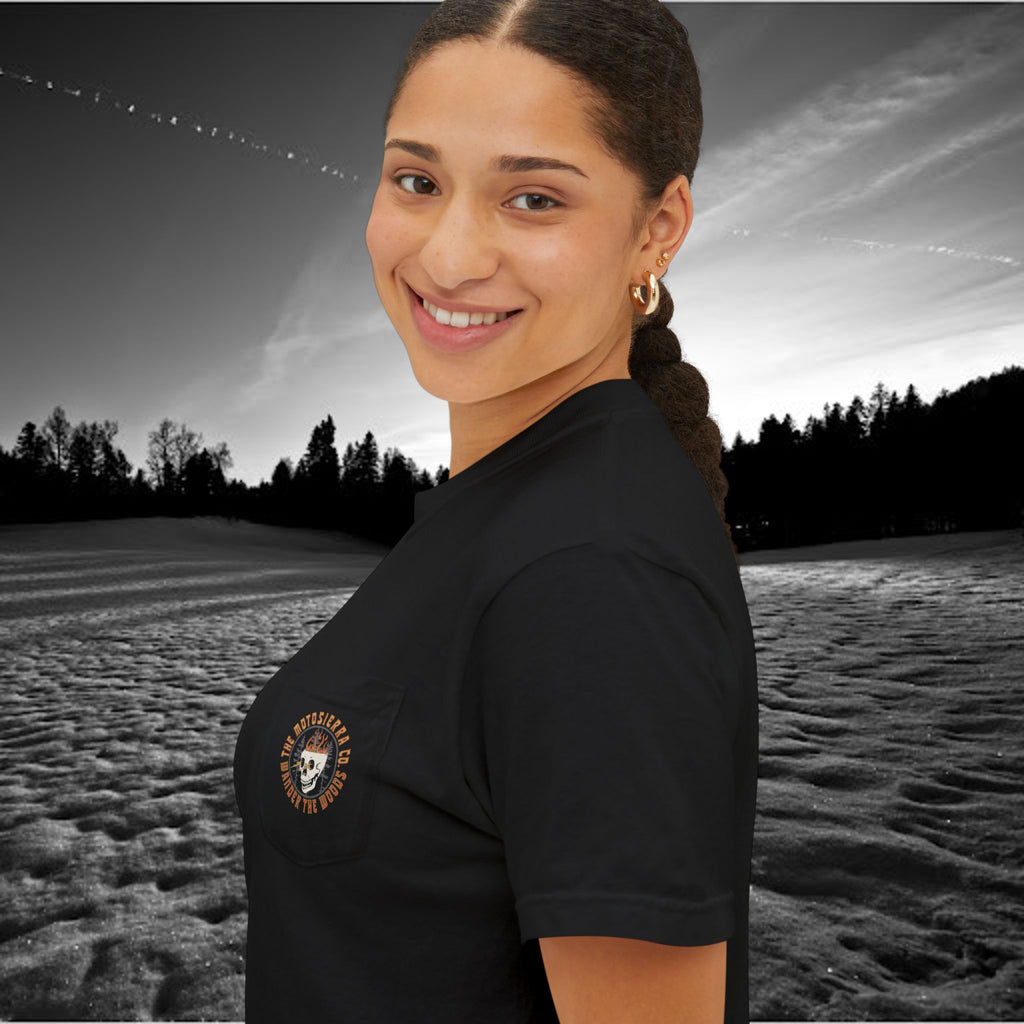 Lightning Bust  Unisex Pocket T-Shirt - Premium Garment-Dyed Tee
