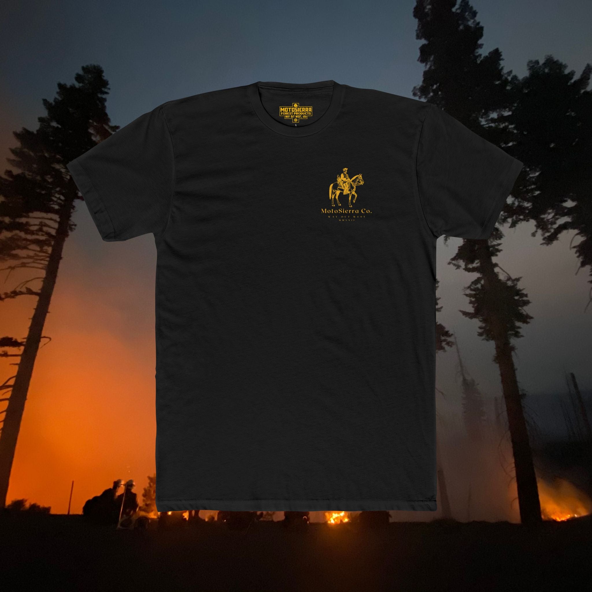 MotoSierra Co. Unisex Cotton Crew Tee