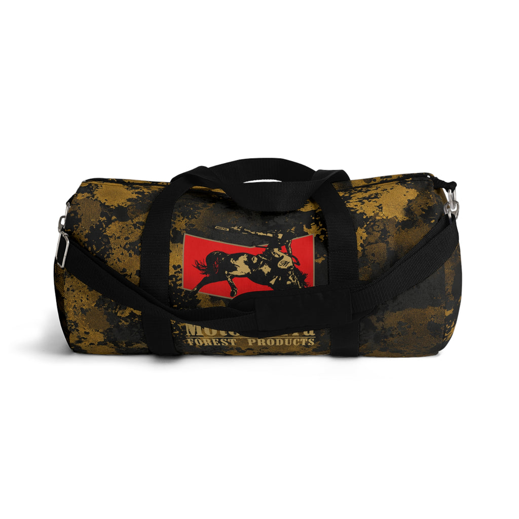 Gold Flecktarn Cowboy Logo  Duffel Bag