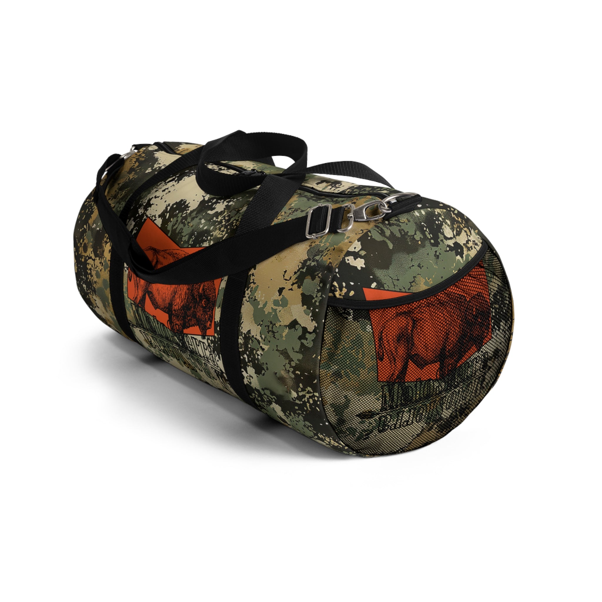 Bison Logo Flecktarn Duffel Bag