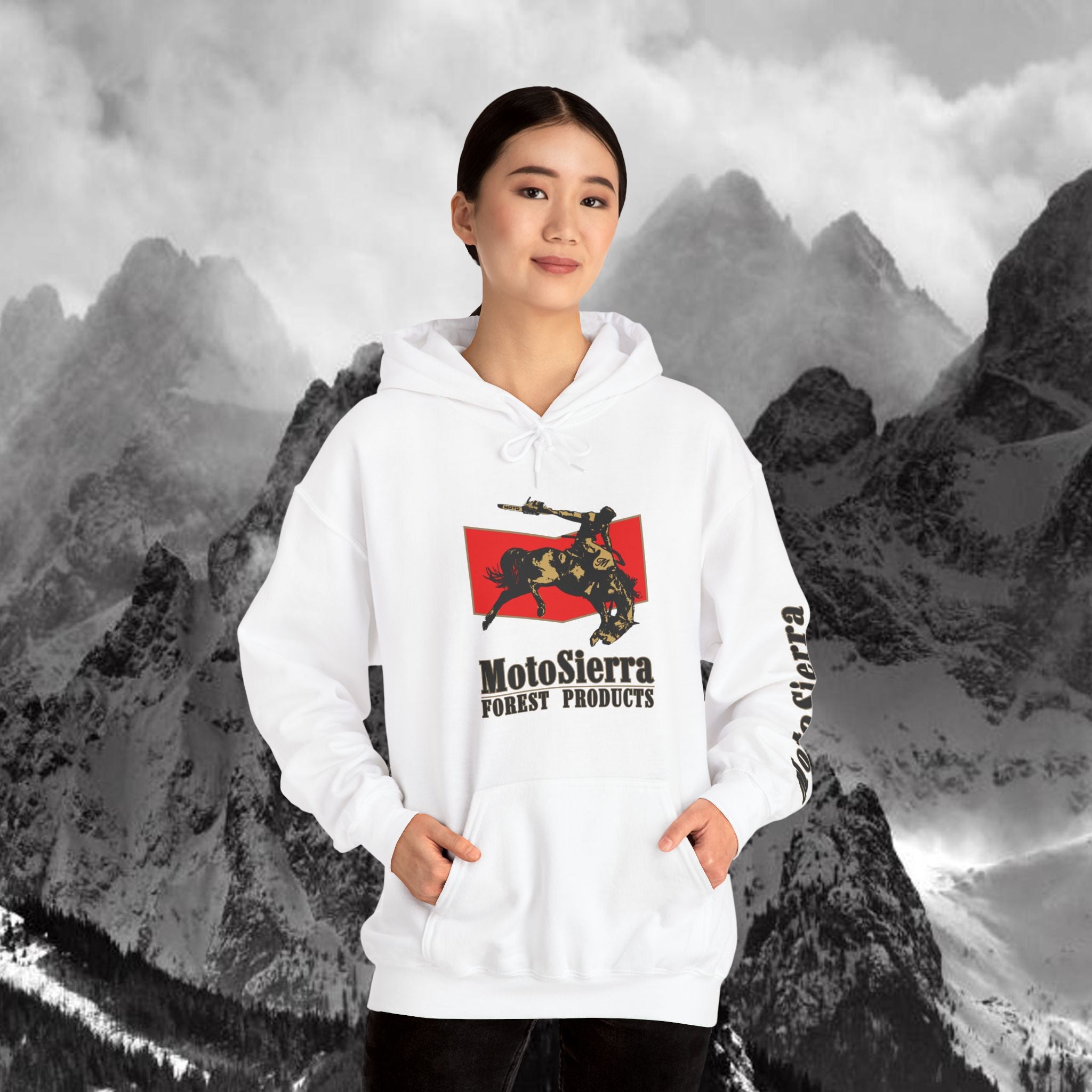 Moto Cowboy Heavy Blend Hoodie