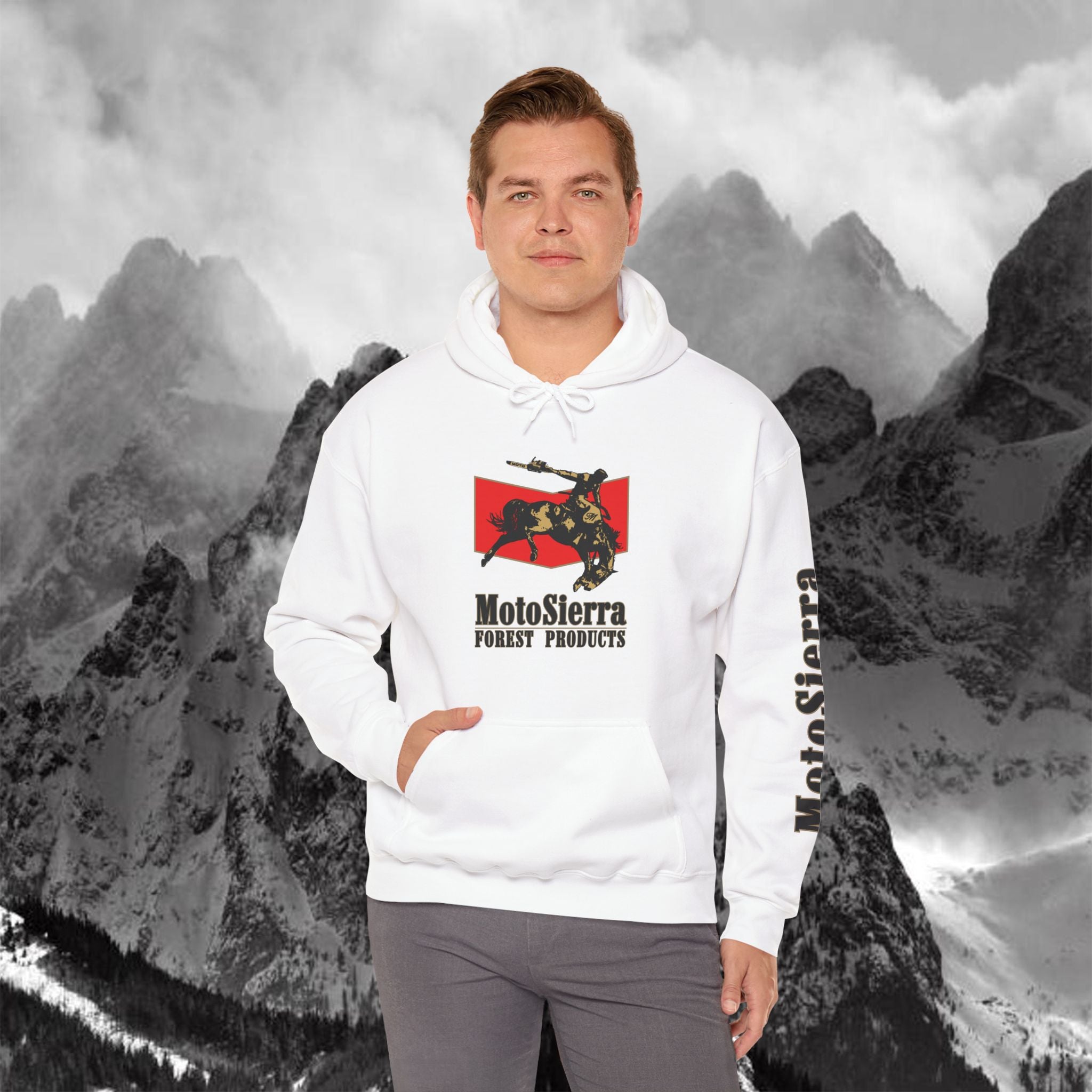 Moto Cowboy Heavy Blend Hoodie