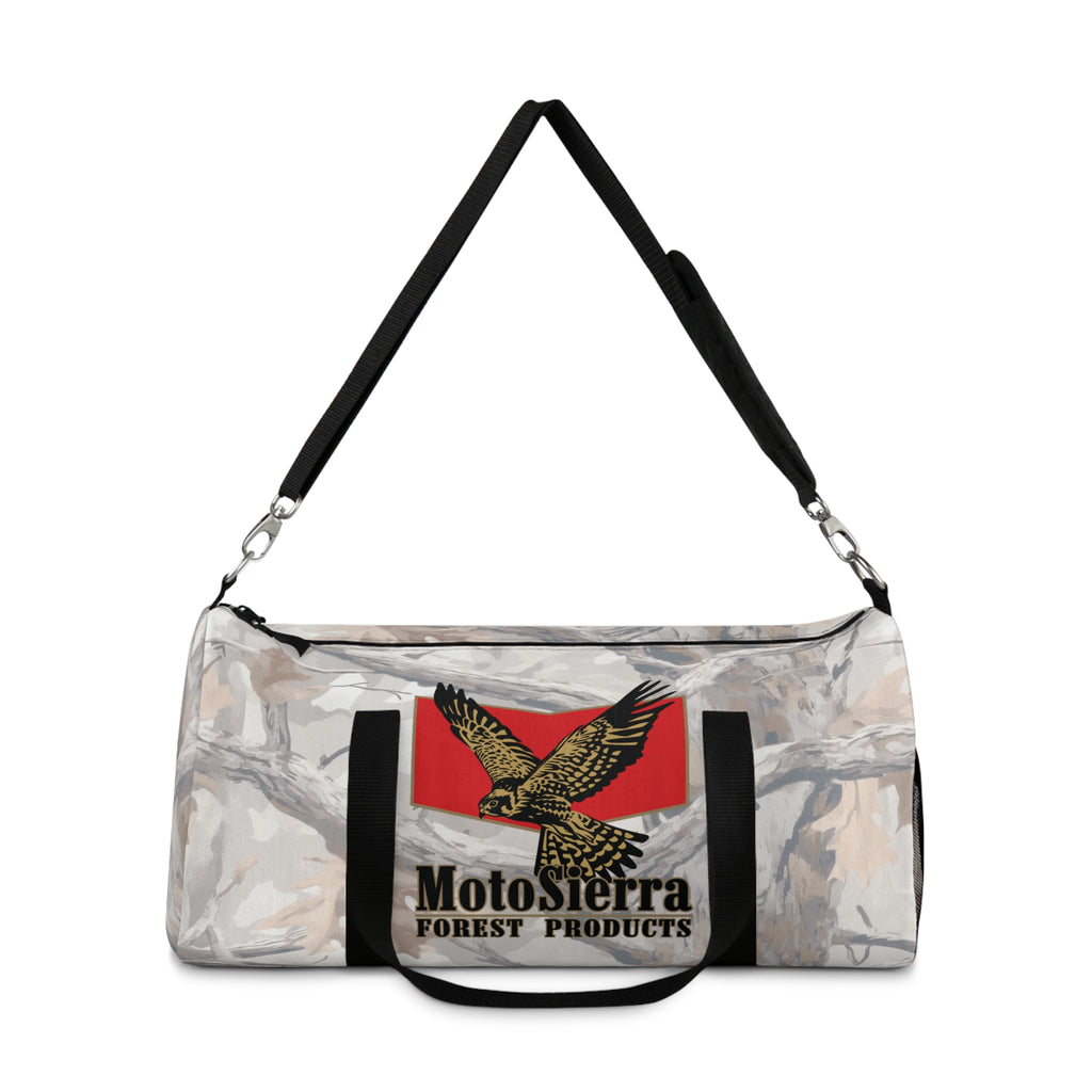 Kestrel Ghost Camo Logo Motosierra Adventure Duffel Bag - Perfect for Gym, Travel, Outdoor Activities, Weekend Getaway, Gifts