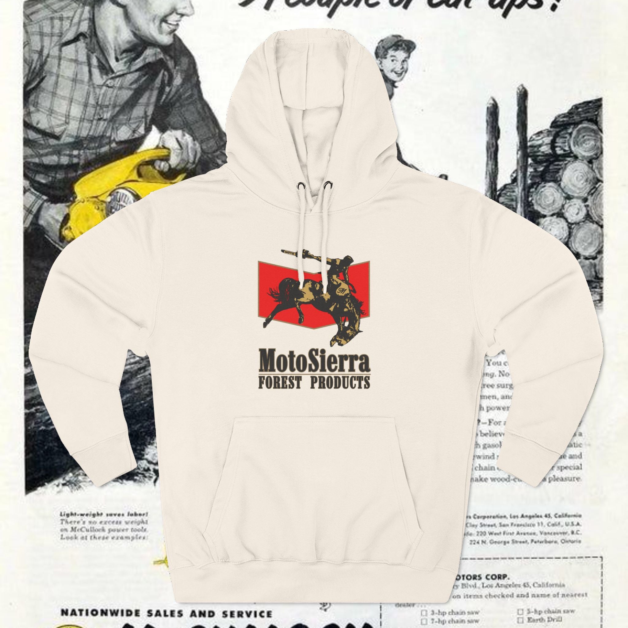 Classic Cowboy Logo Three-Panel Fleece Hoodie