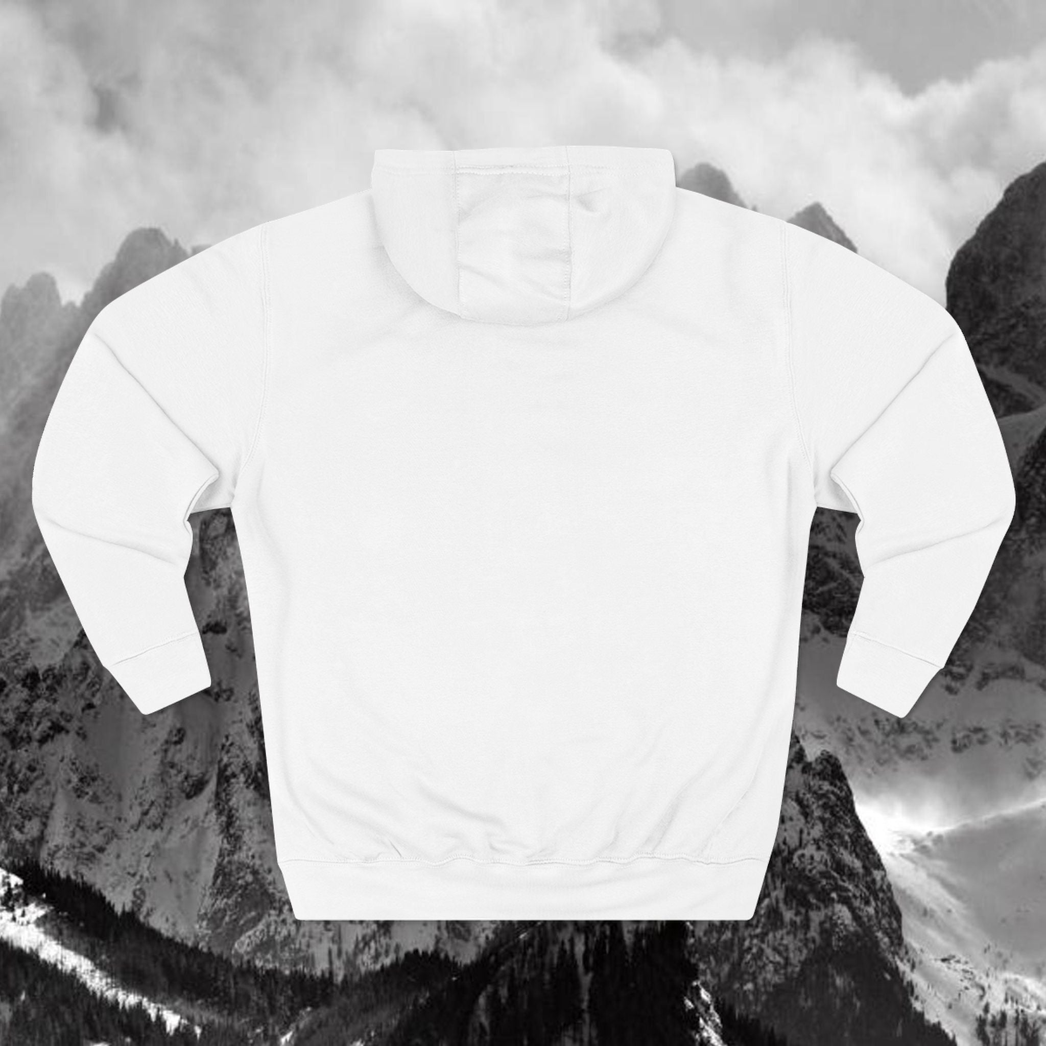 Red Tab Buffalo Three-Panel Fleece Hoodie