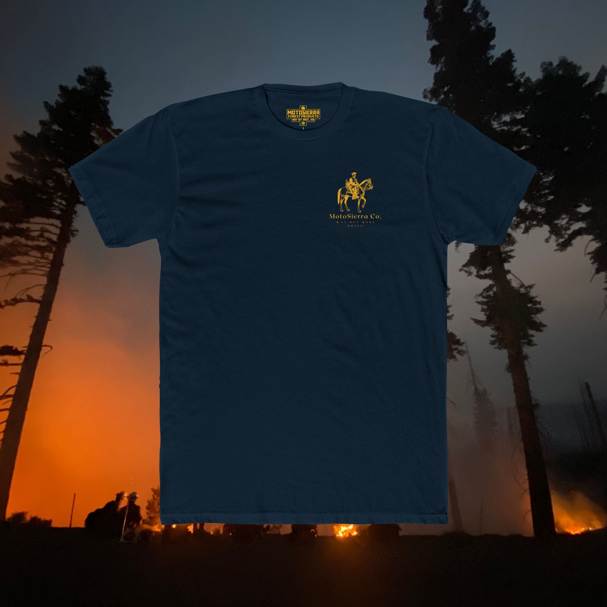 MotoSierra Co. Unisex Cotton Crew Tee