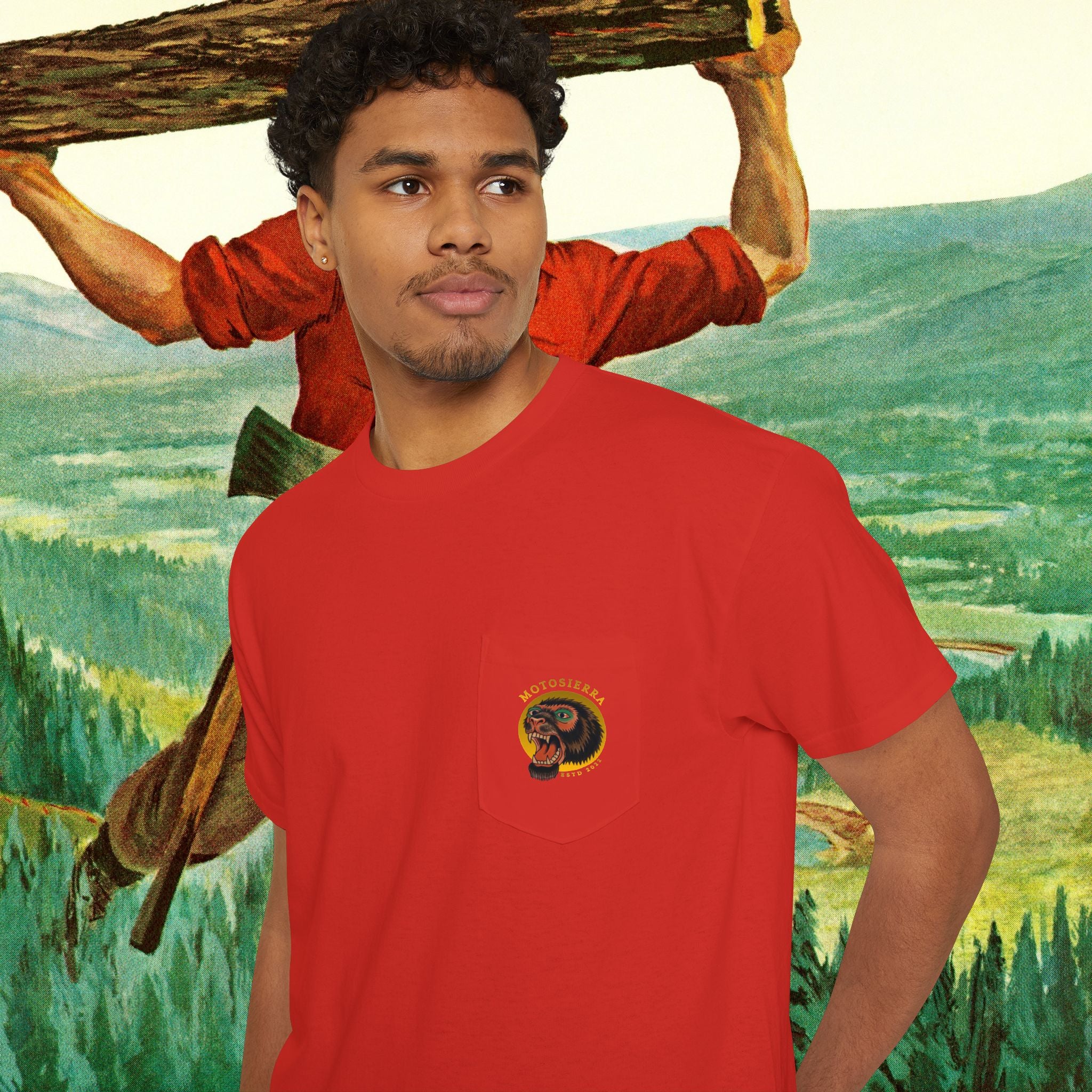 Sasquatch Unisex Heavy Cotton Pocket Tee
