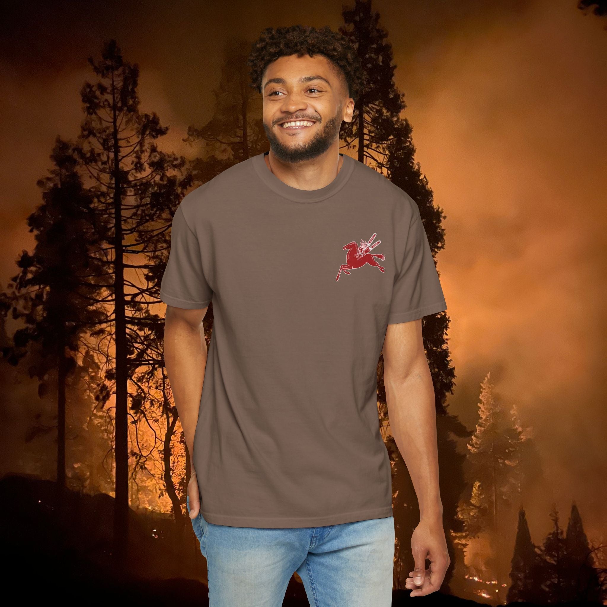 Pegasus Unisex Garment-Dyed T-shirt
