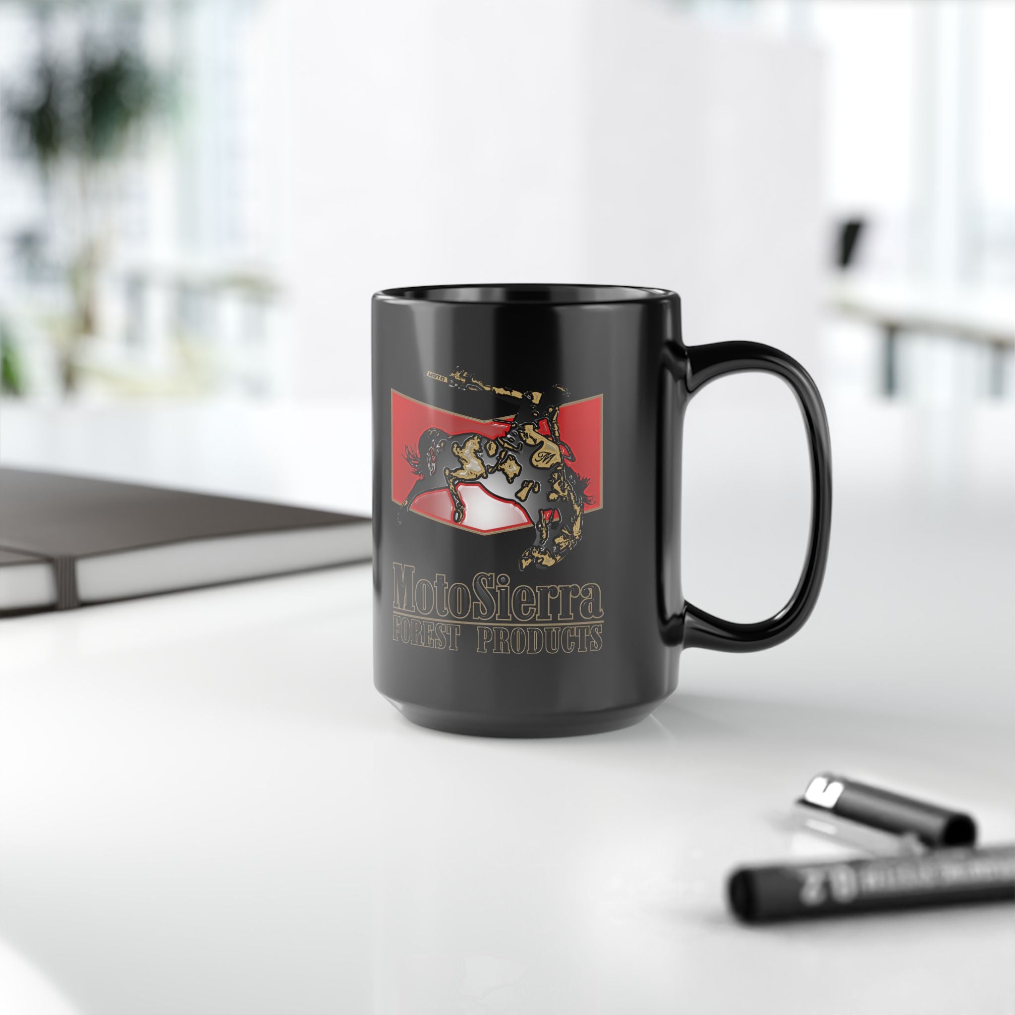 1 Plastic Effect Black Mug | 15oz Coffee Cup for Riders, Gift for Bikers, Custom Drinkware, Unique Gift, Adventure Mug