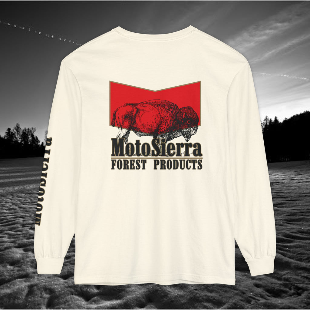 MotoSierra Forest Products Long Sleeve T-Shirt | Unisex Outdoor Apparel