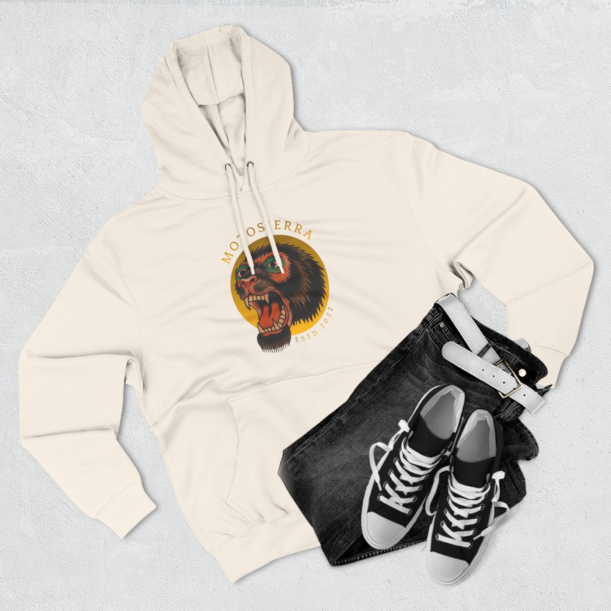 Sasquatch Three-Panel Fleece Hoodie