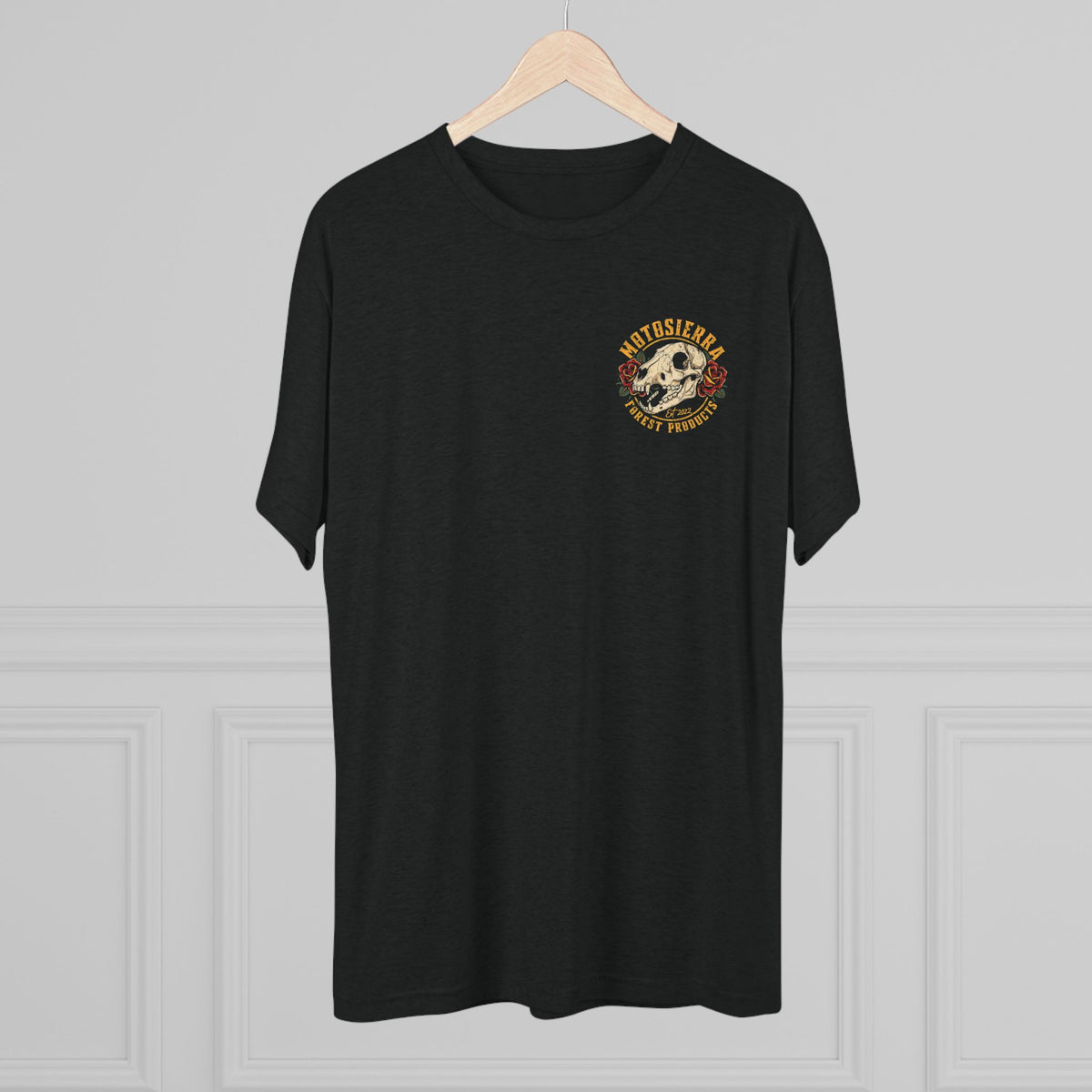 Bear Skull Tri-Blend Crew Tee