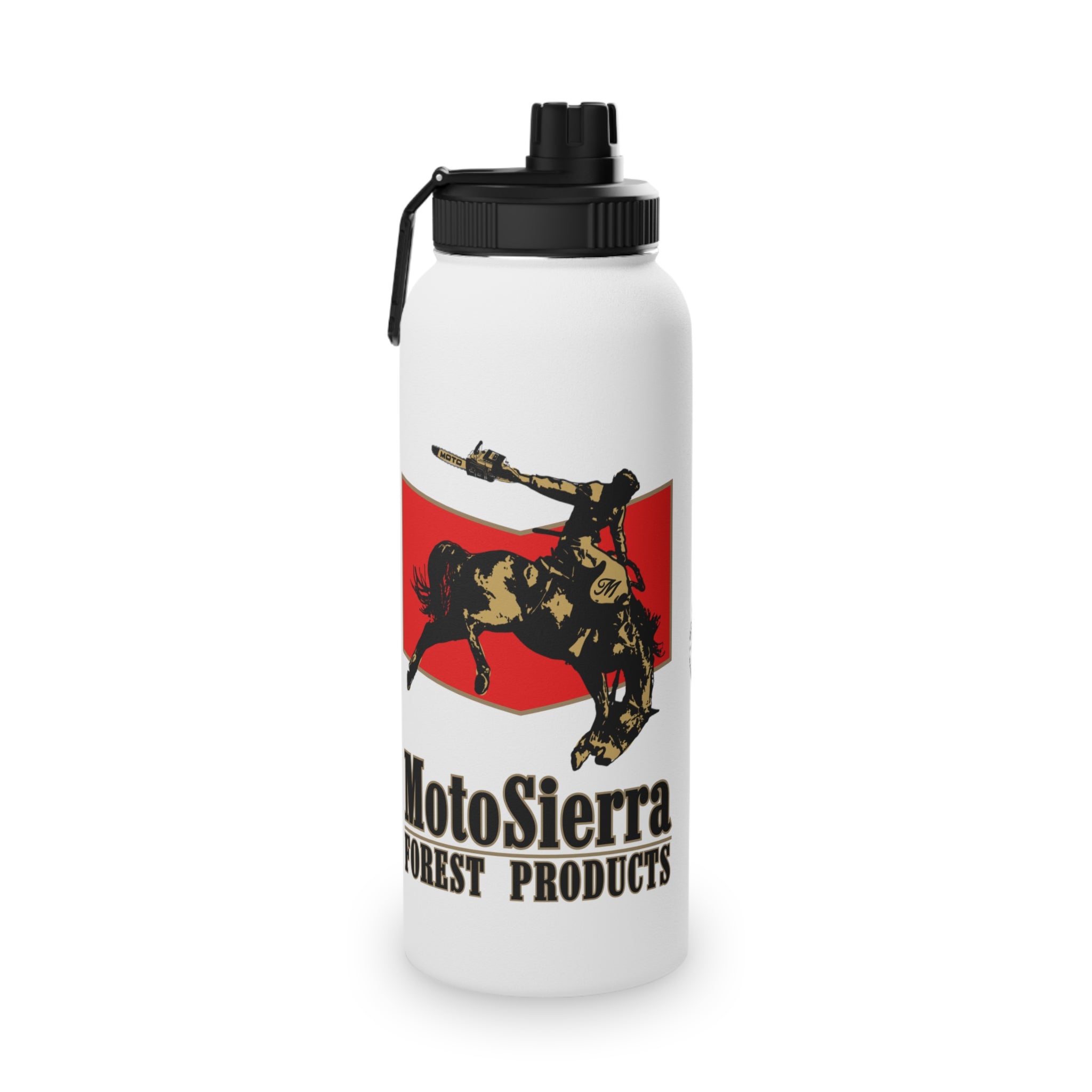 MotoSierra Stainless Steel Water Bottle, Sports Lid, Gym Hydration, Outdoor Adventure, Travel Companion,