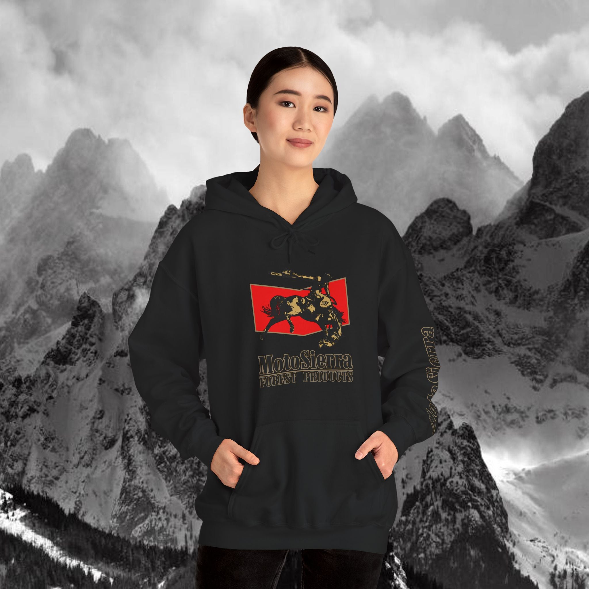 Moto Cowboy Heavy Blend Hoodie