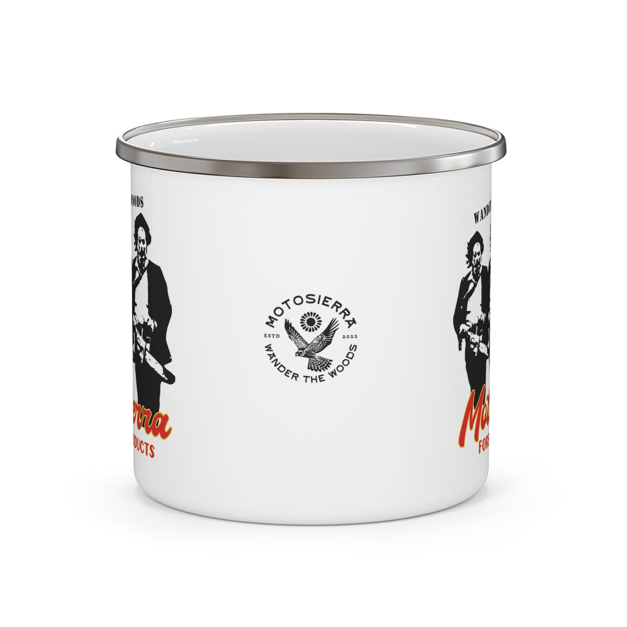 Skill Set Enamel Camping Mug, Ideal for Outdoor Adventures, Perfect for Campers & Nature Lovers, Gift for Nature Enthusiasts