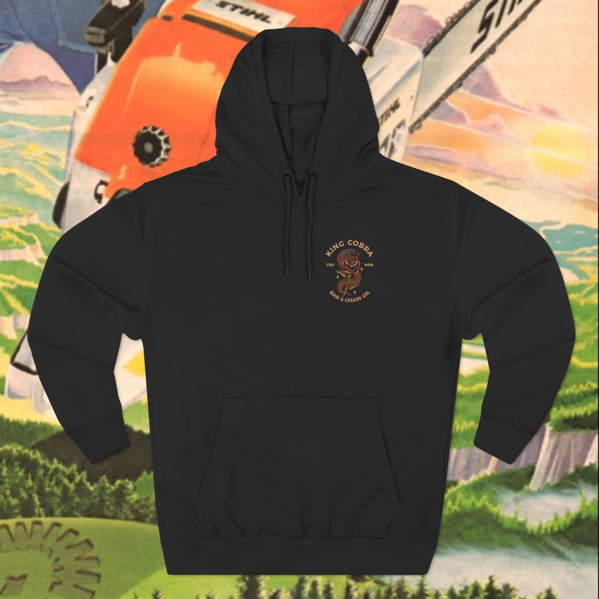 King Cobra Three-Panel Fleece Hoodie