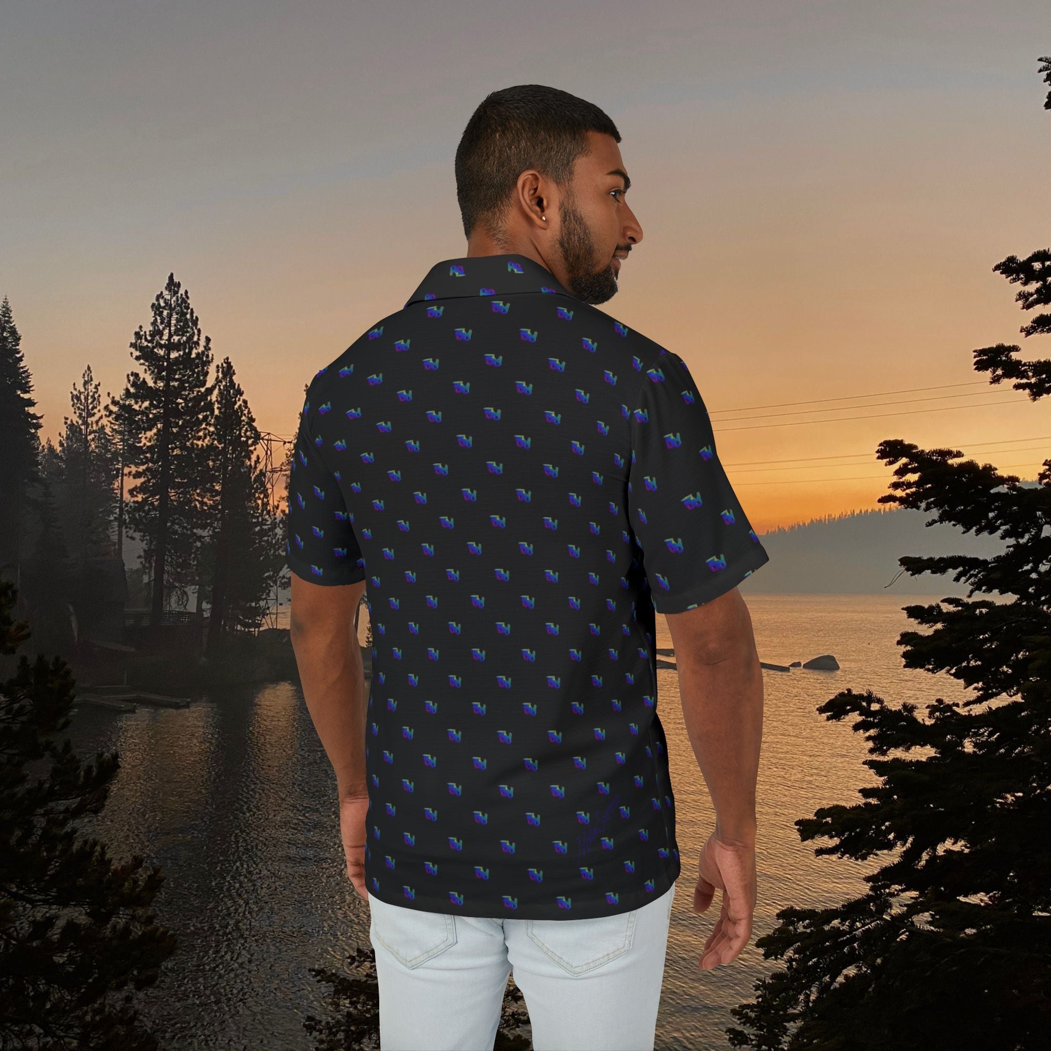 Cutter Men's Hawaiian Shirt | Chainsaw design, Vacation Wear, Summer Shirt, Beach Party Outfit, Travel Gear, Casual Style