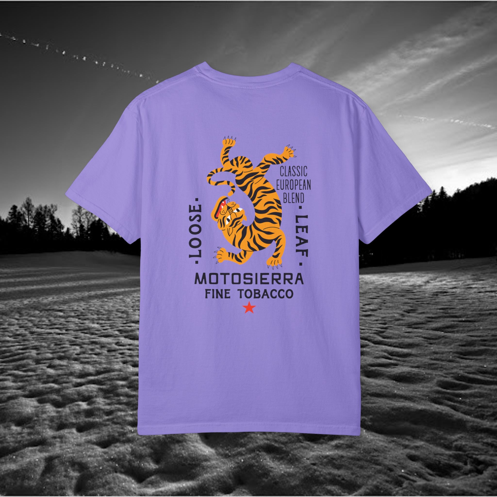 MotoSierra Fine Tobacco Garment-Dyed T-Shirt