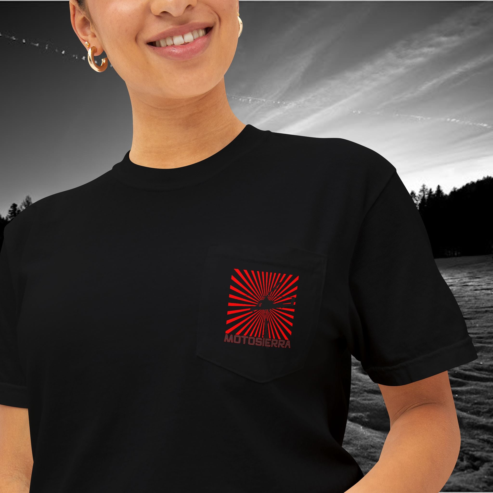 Interlocking Love Unisex Pocket T-Shirt - Premium Garment-Dyed Tee
