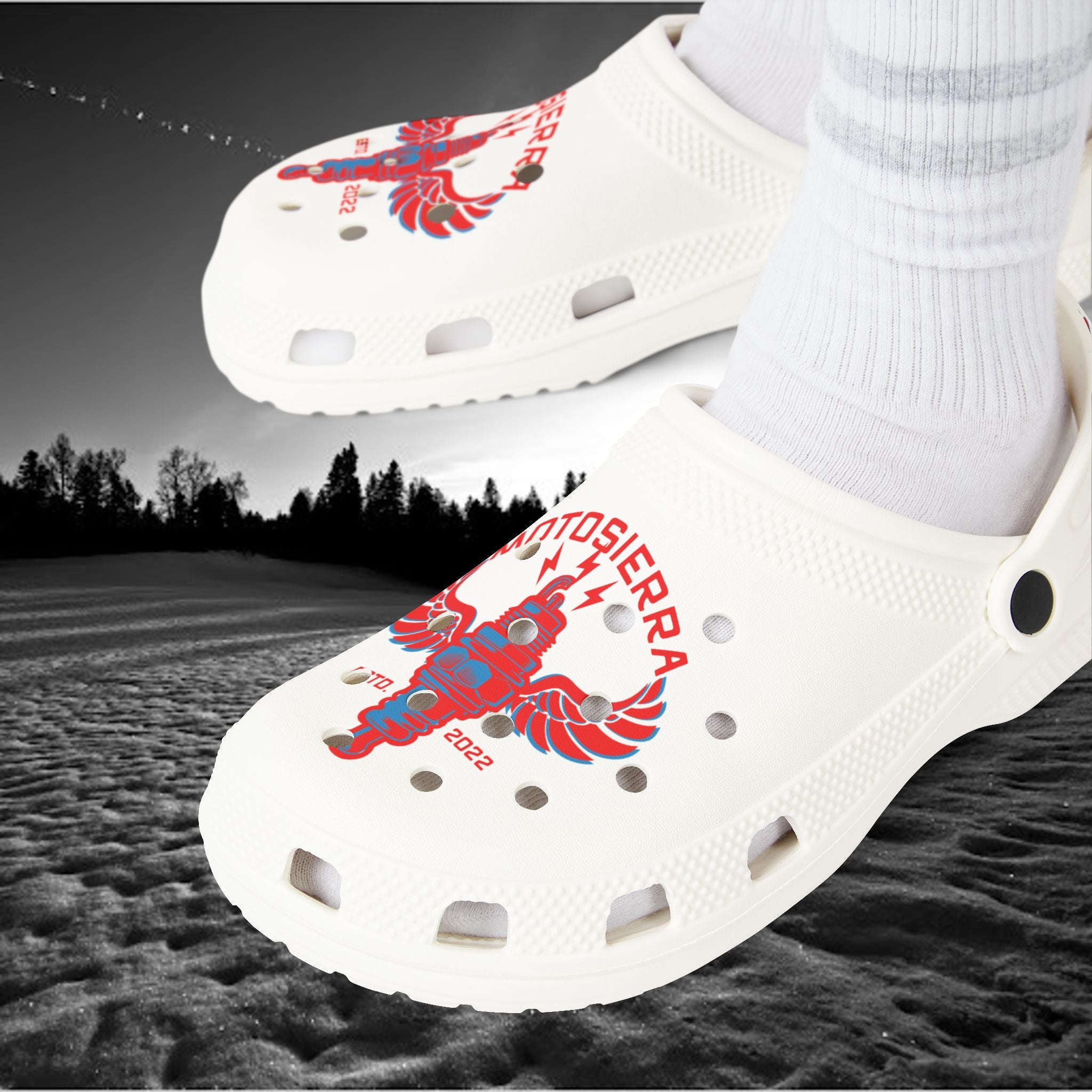Motosierra Owl Logo Foam Rubber Shoes