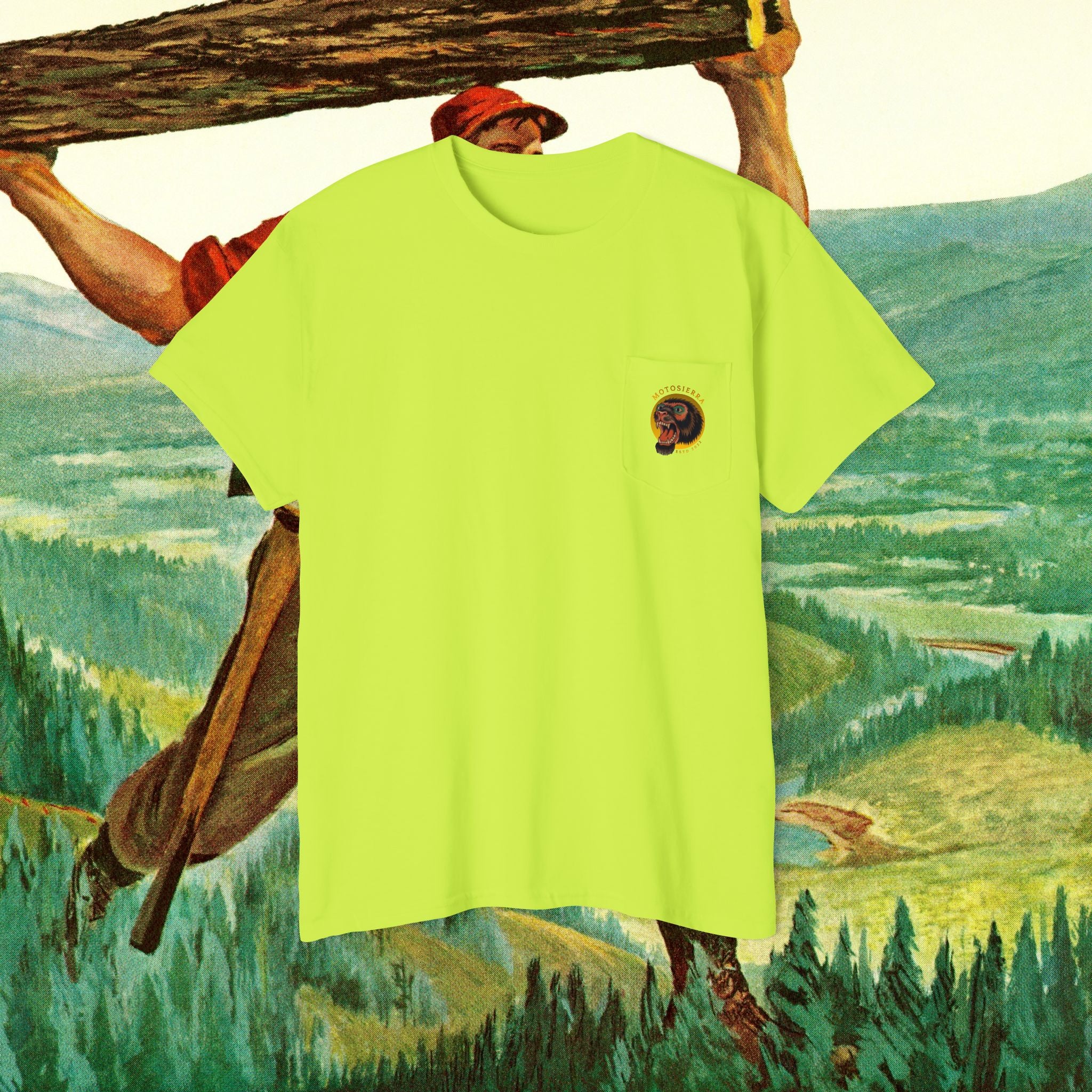 Sasquatch Unisex Heavy Cotton Pocket Tee