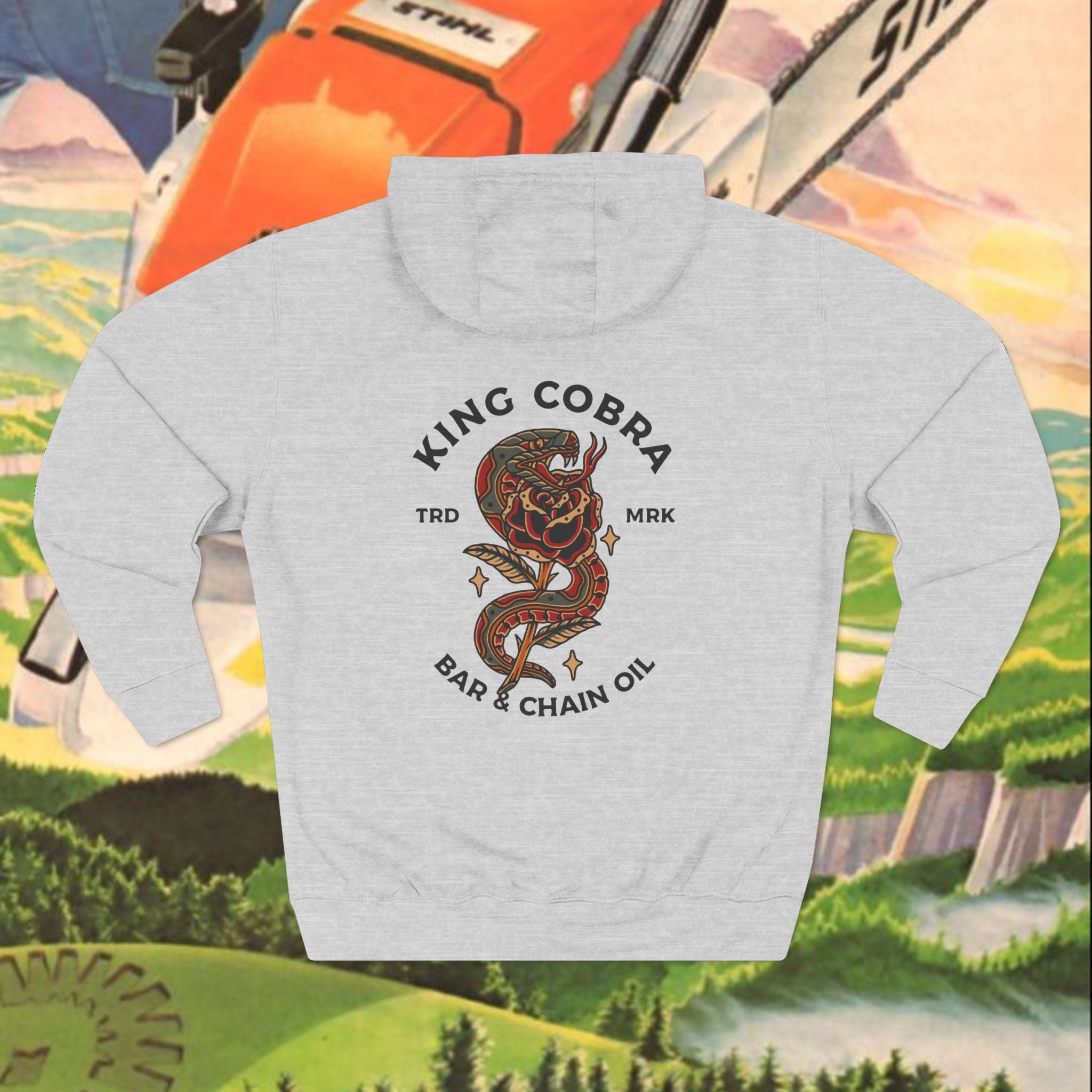 King Cobra Three-Panel Fleece Hoodie