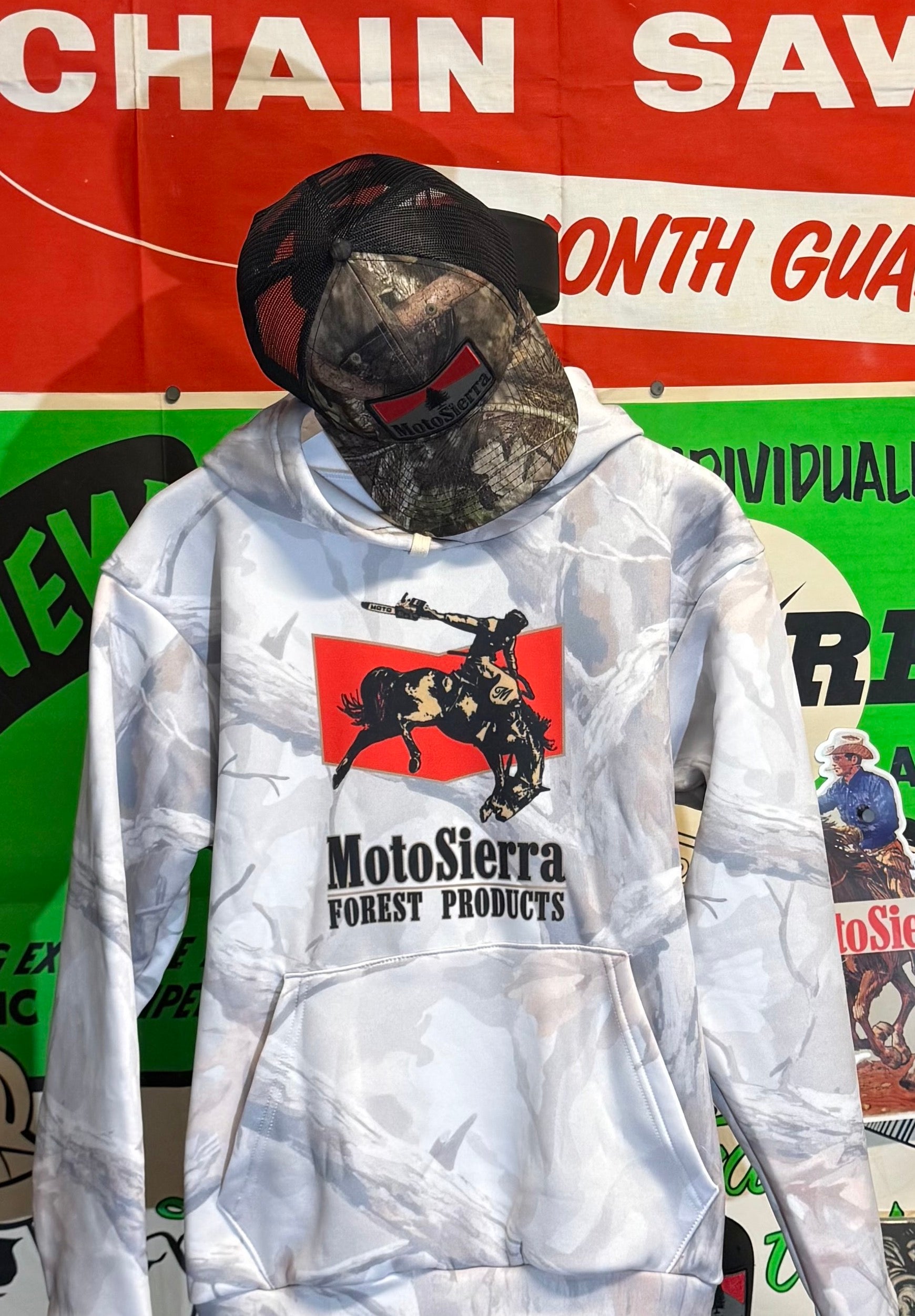 Ghost Camo Pullover Hoodie for Adventurers, Outdoor Gear, Casual Style,