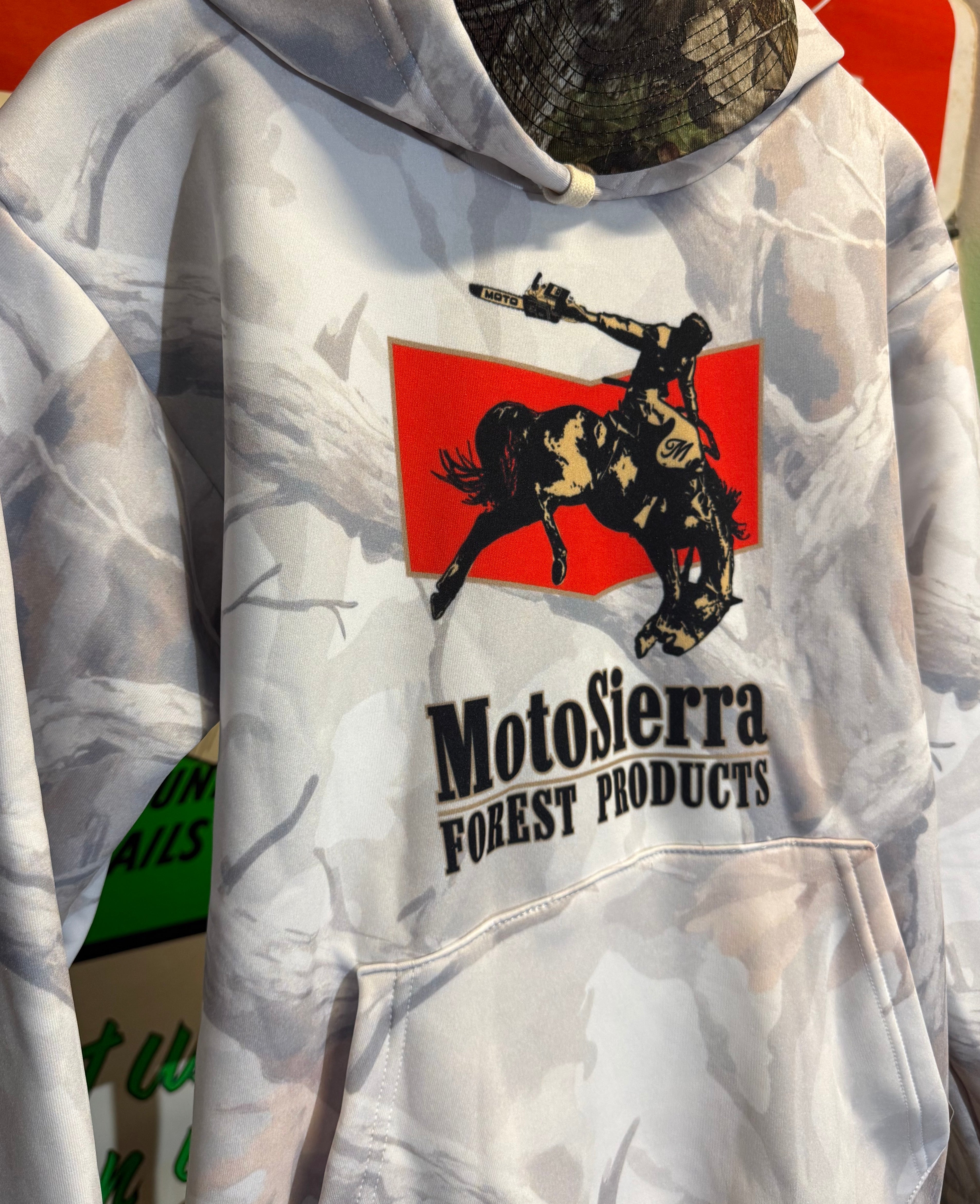 Ghost Camo Pullover Hoodie for Adventurers, Outdoor Gear, Casual Style,