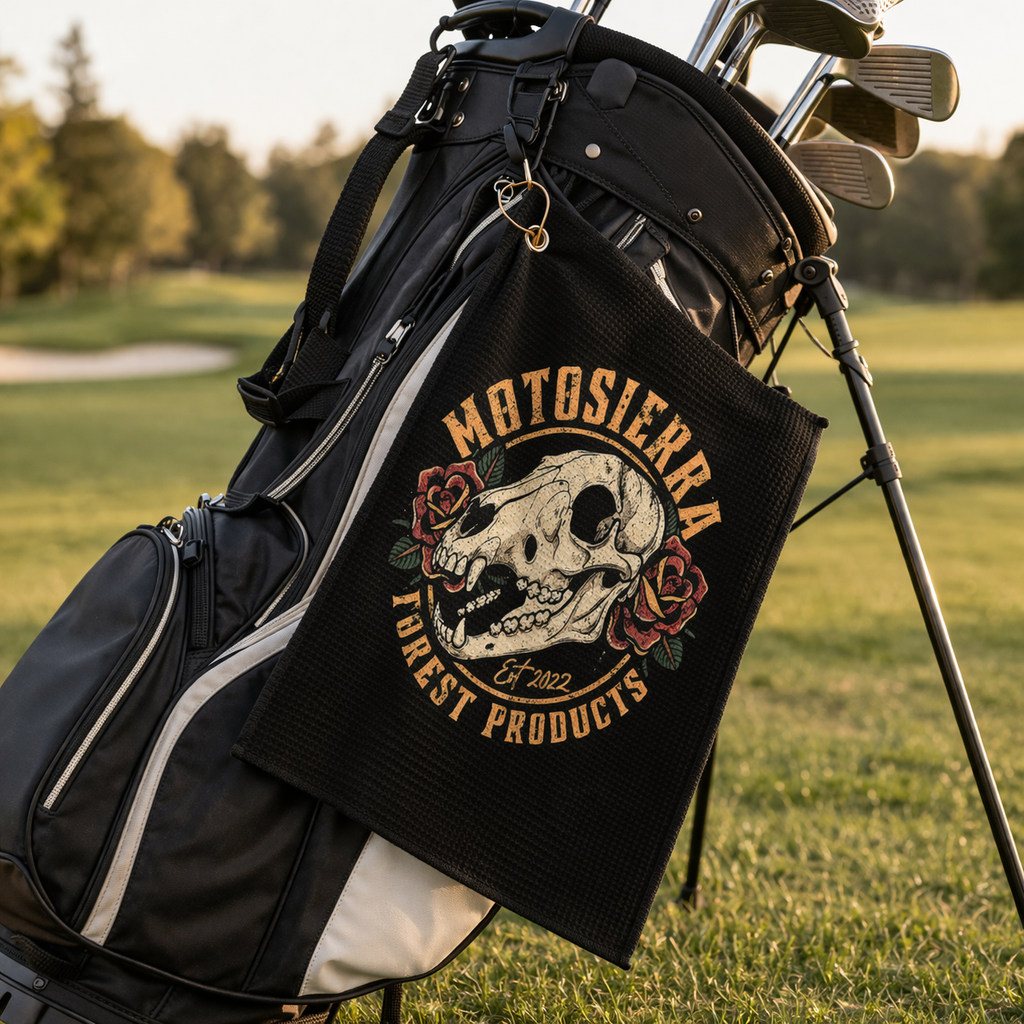 Bear Skull Golf Towel