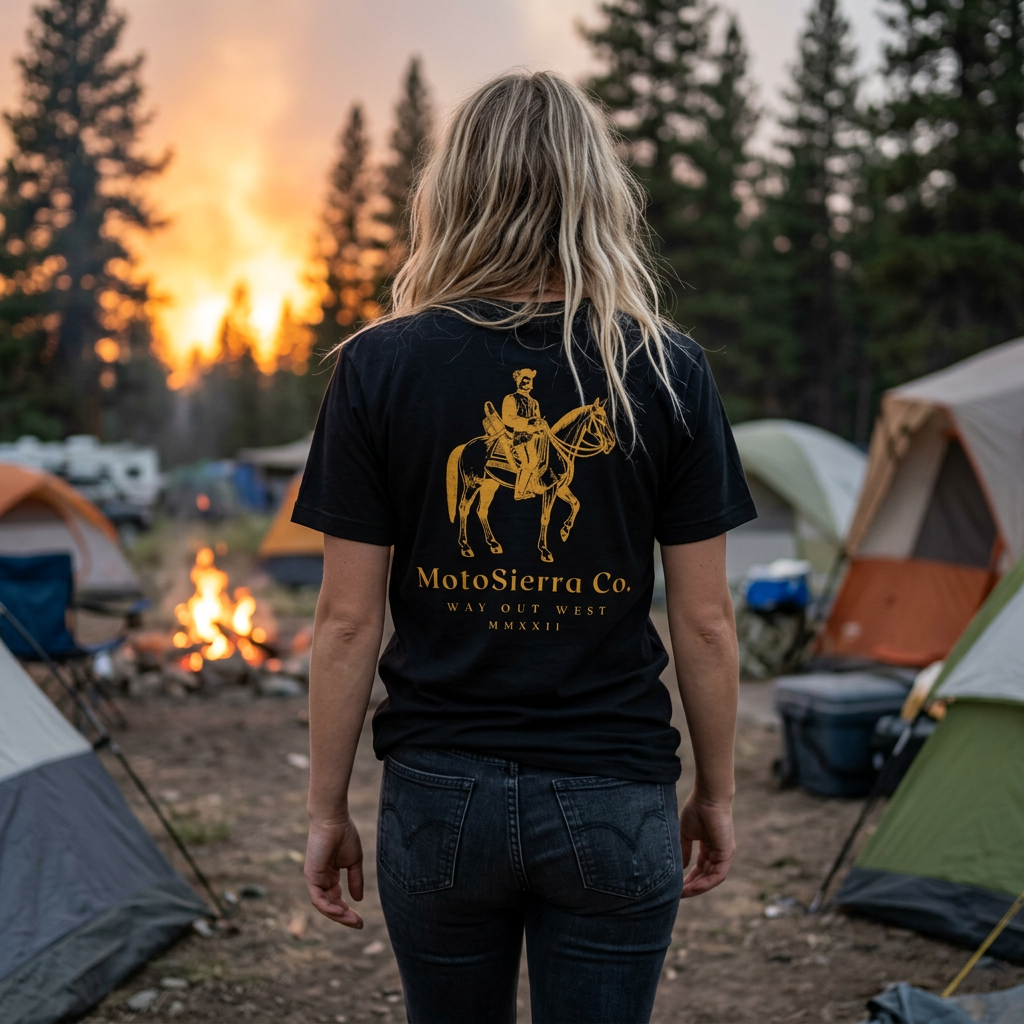 MotoSierra Co. Unisex Cotton Crew Tee