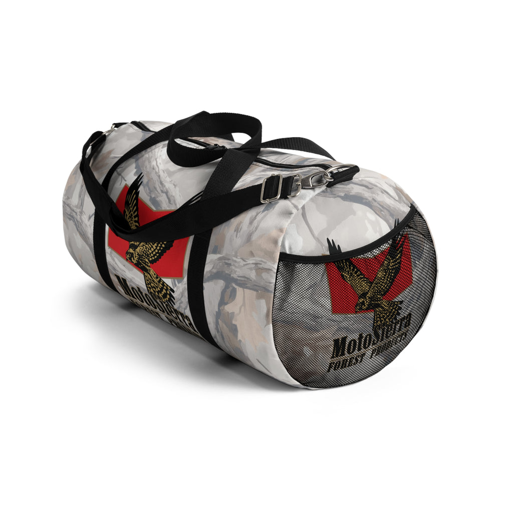 Kestrel Ghost Camo Logo Motosierra Adventure Duffel Bag - Perfect for Gym, Travel, Outdoor Activities, Weekend Getaway, Gifts