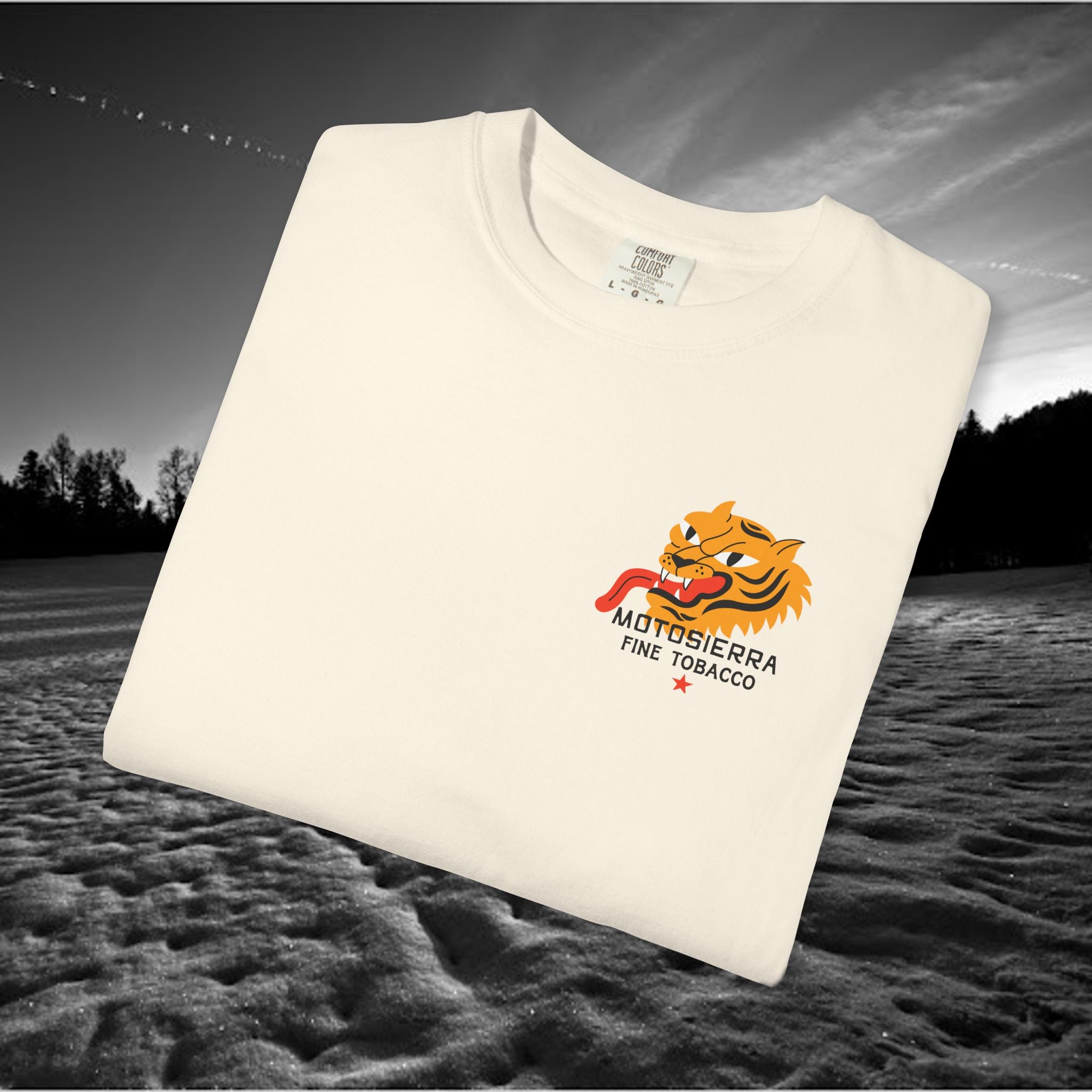 MotoSierra Fine Tobacco Garment-Dyed T-Shirt