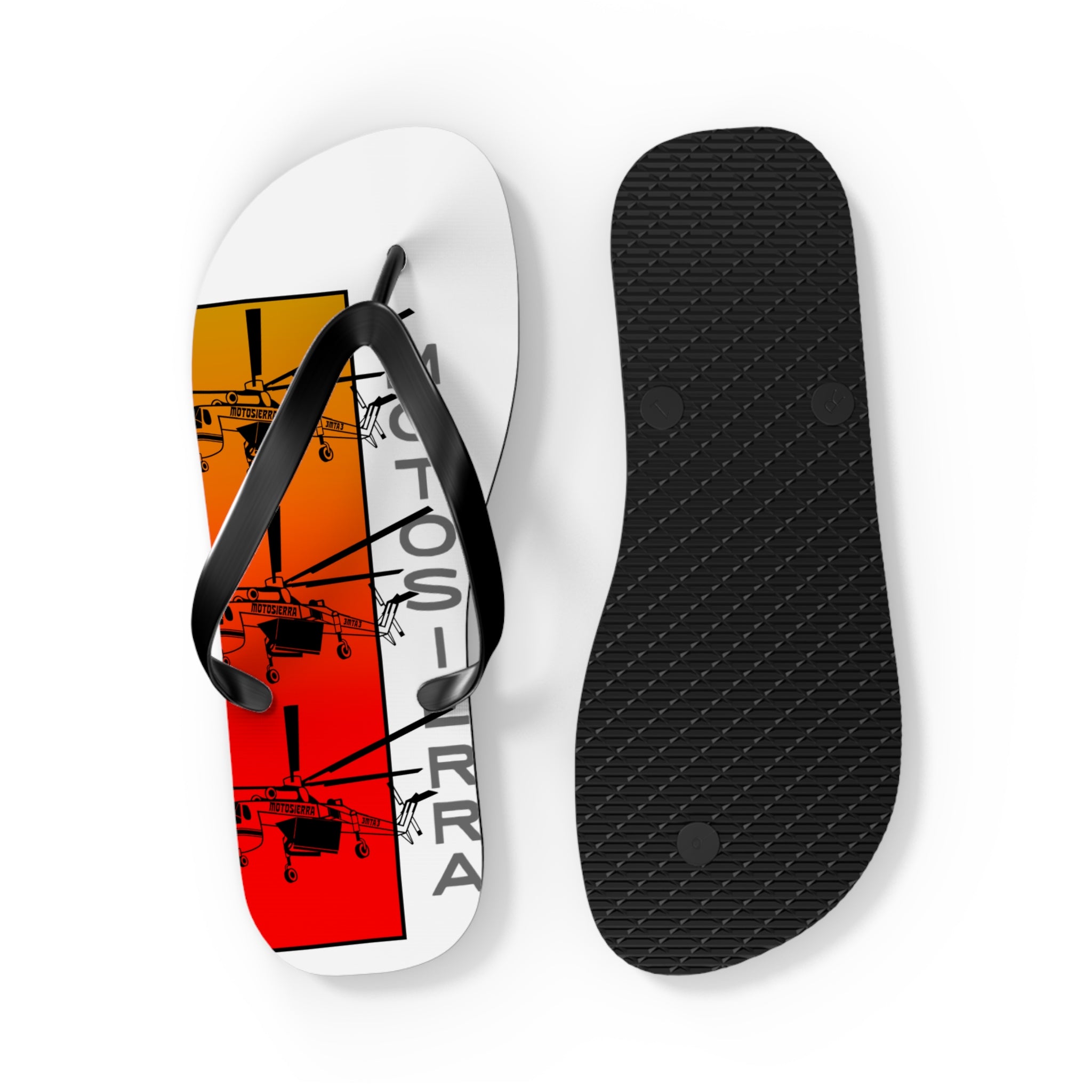 Sky Crane Red Bag Flops