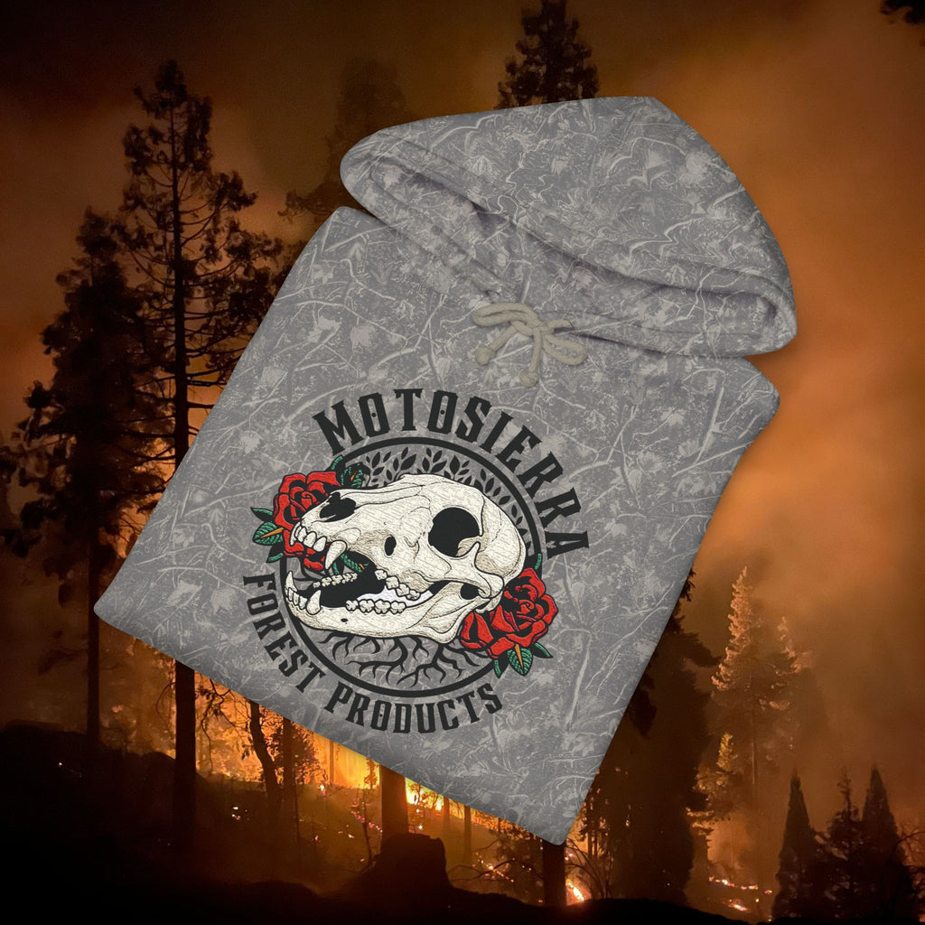 Deadwood Bear Skull Logo Unisex Heavyweight Hooded Sweatshirt