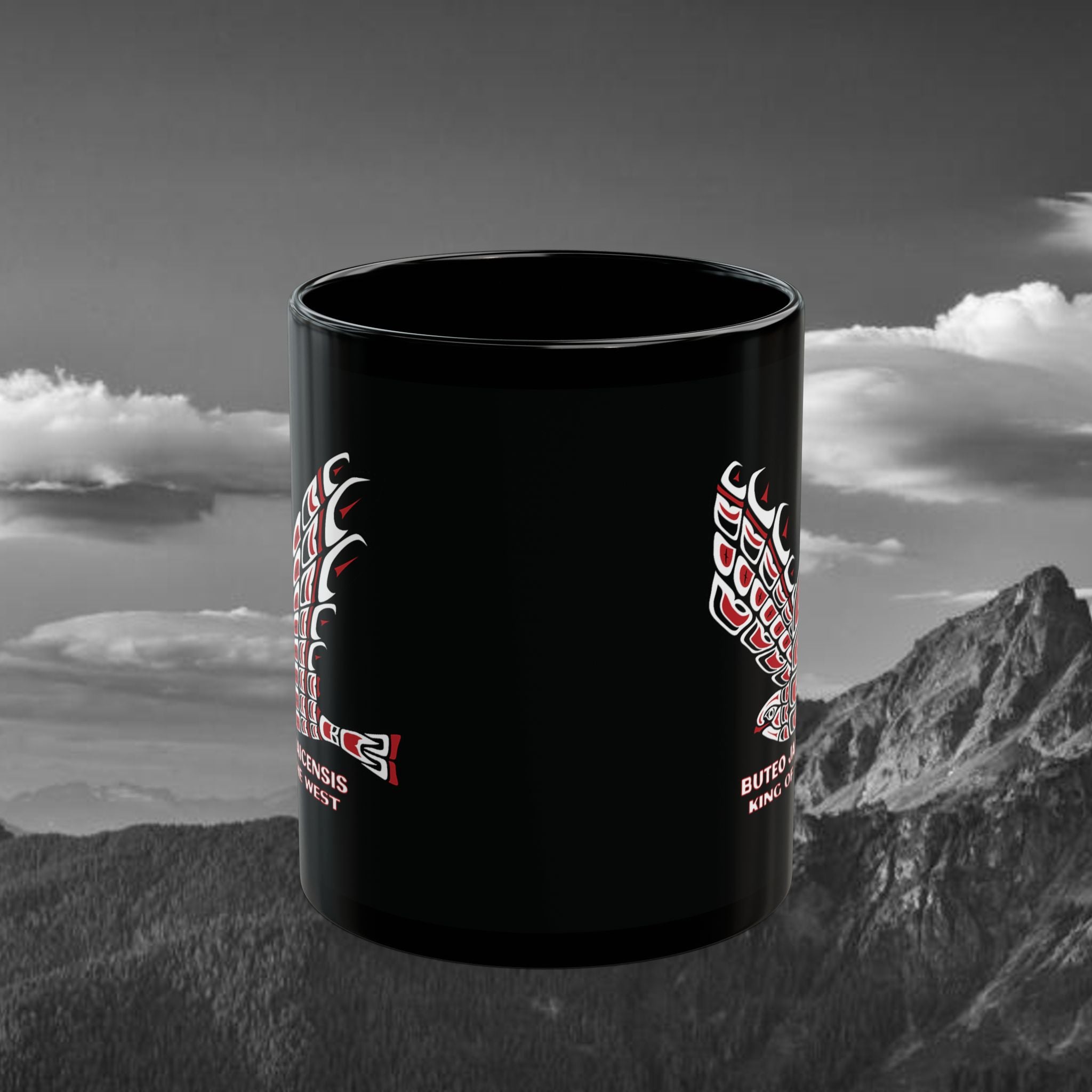 Red-Tailed Black Mug (11oz, 15oz)