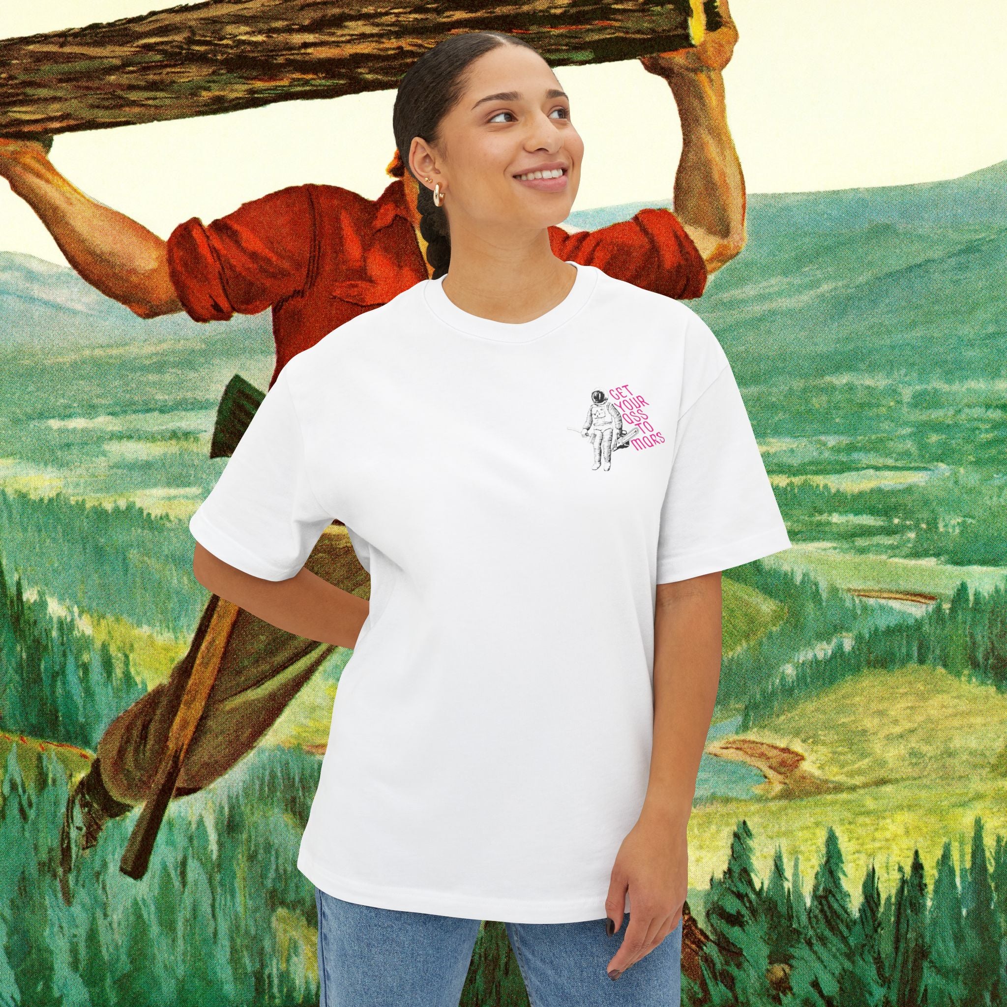 Mars Unisex Oversized Boxy Tee