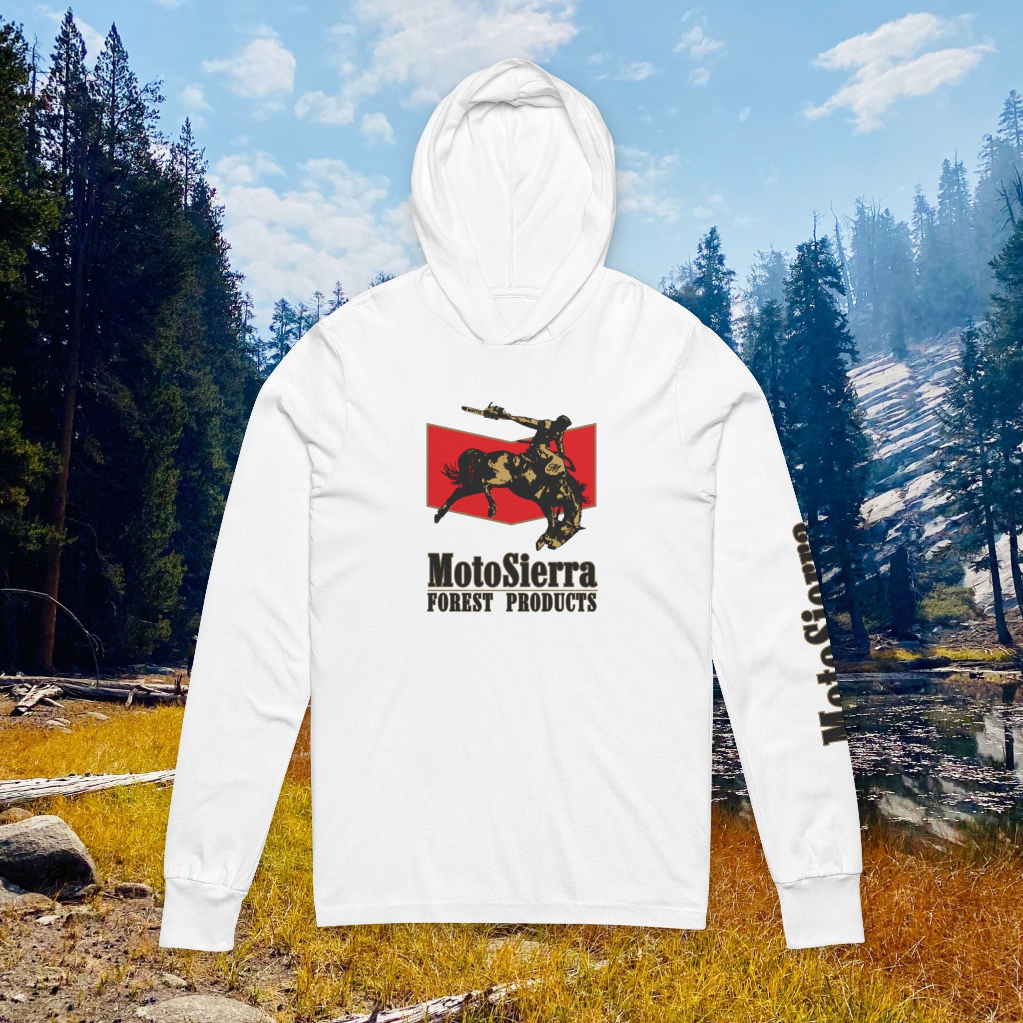 MotoSierra Forest Products Unisex Hooded Long Sleeve Tee