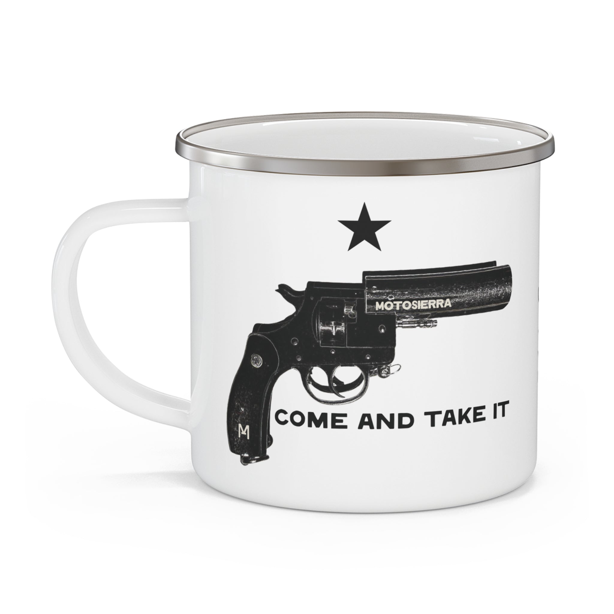 Come And Take It Enamel Camping Mug