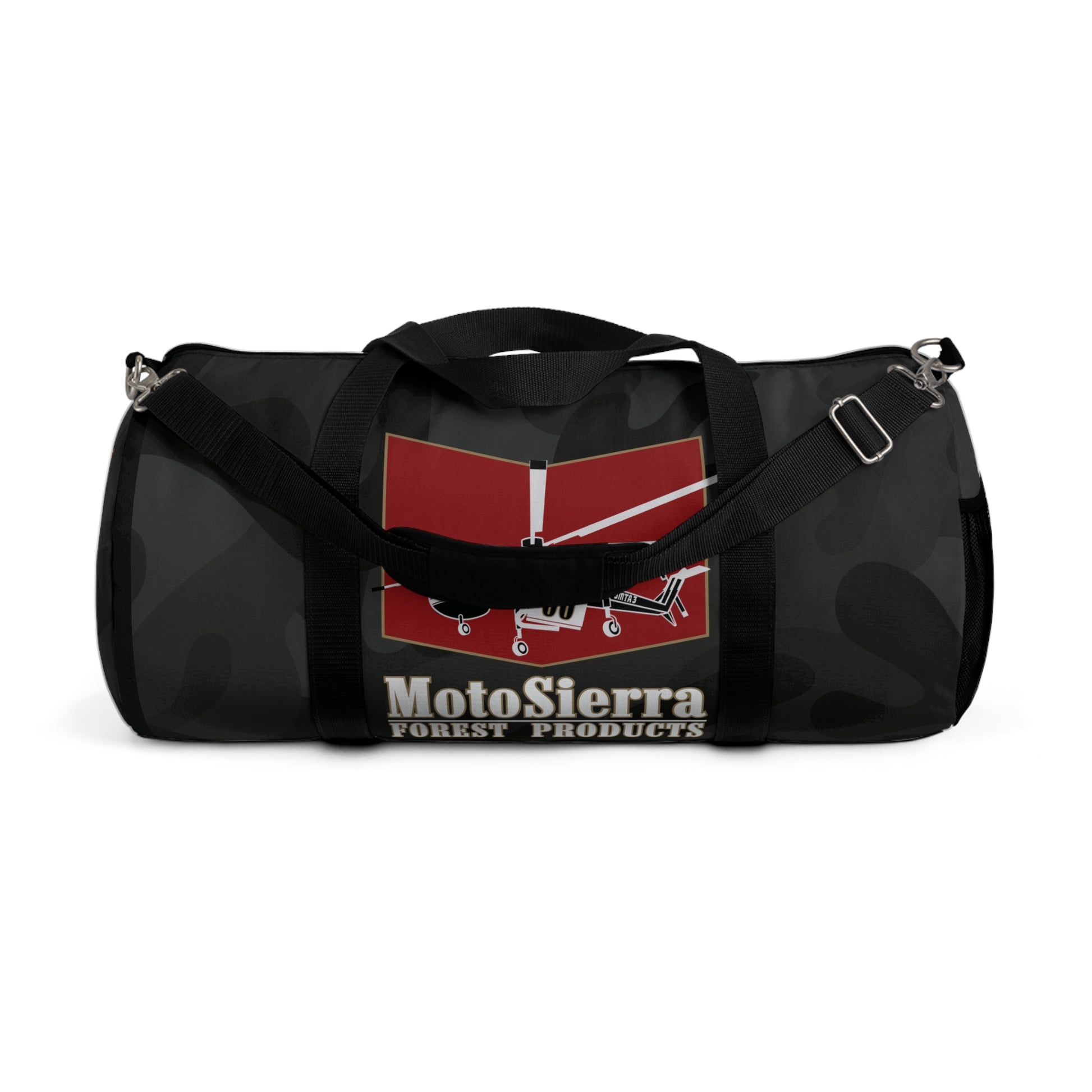 Black Camo Crane Logo Duffel Bag - Perfect for Gym, Travel, Outdoor Gifts