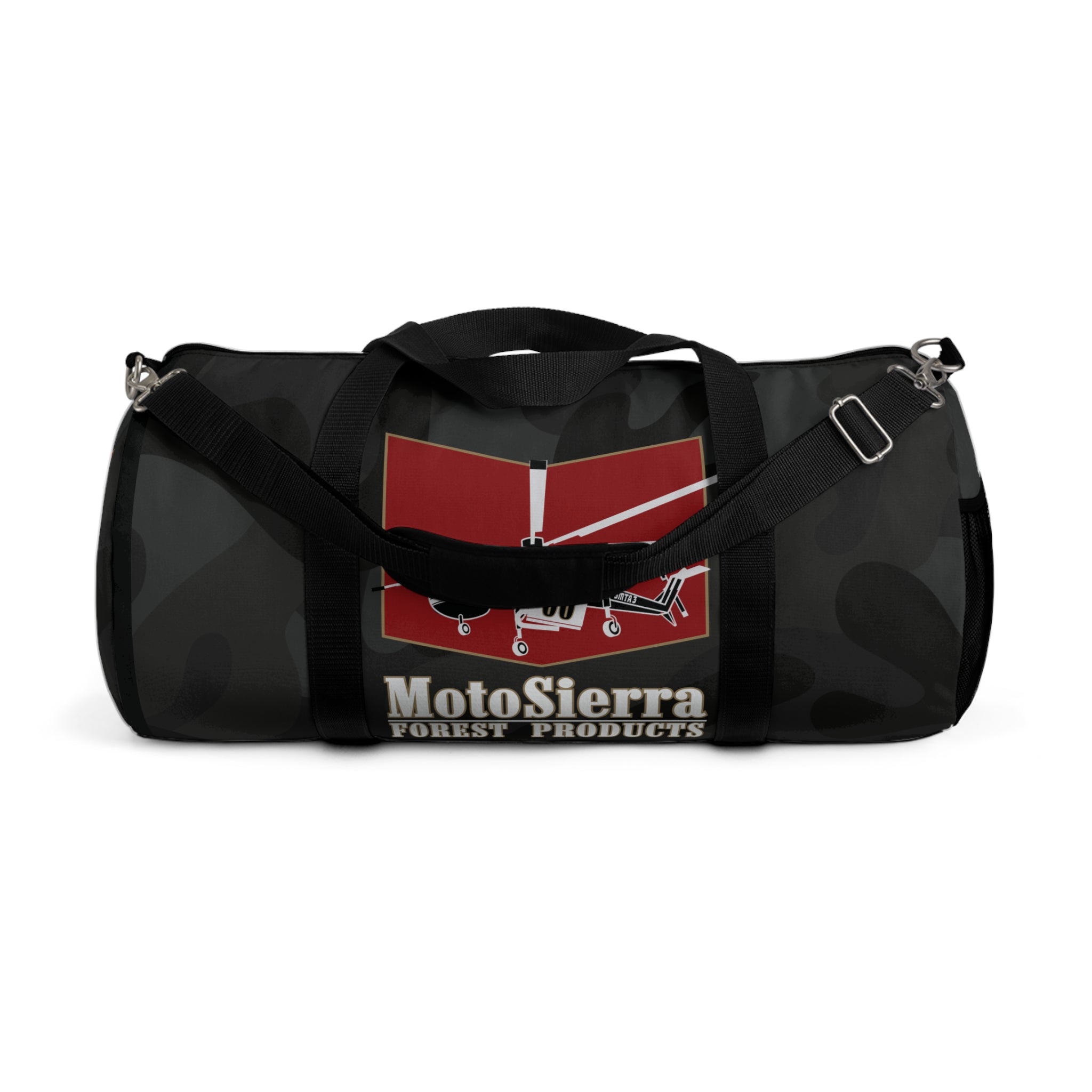 Black Camo Crane Logo Duffel Bag - Perfect for Gym, Travel, Outdoor Gifts