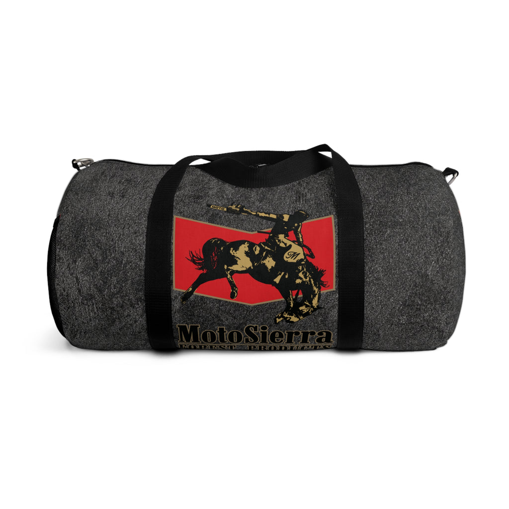 Space Dust Cowboy Logo Motosierra Adventure Duffel Bag - Perfect for Gym, Travel, Outdoor Activities, Weekend Getaway, Gifts