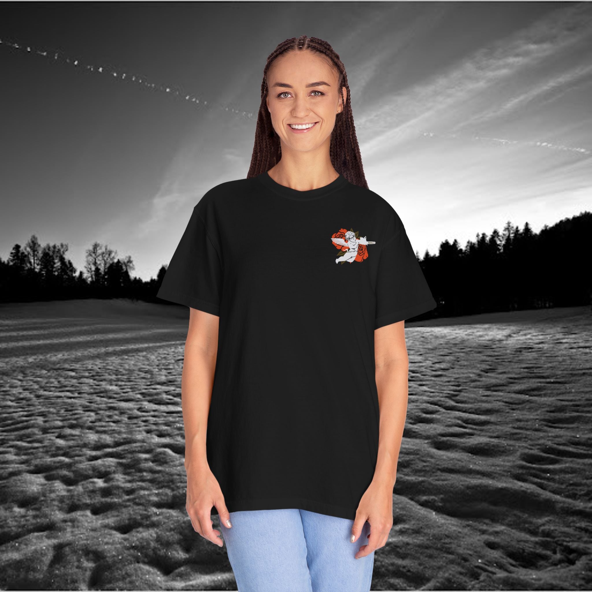 Roses Unisex Garment-Dyed T-shirt