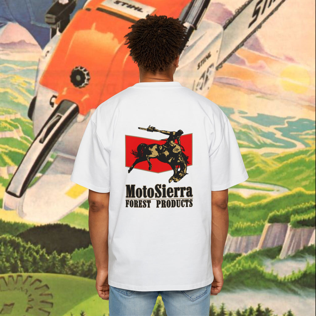 Australia Cowboy Logo Men's Heavy Oversized Tee
