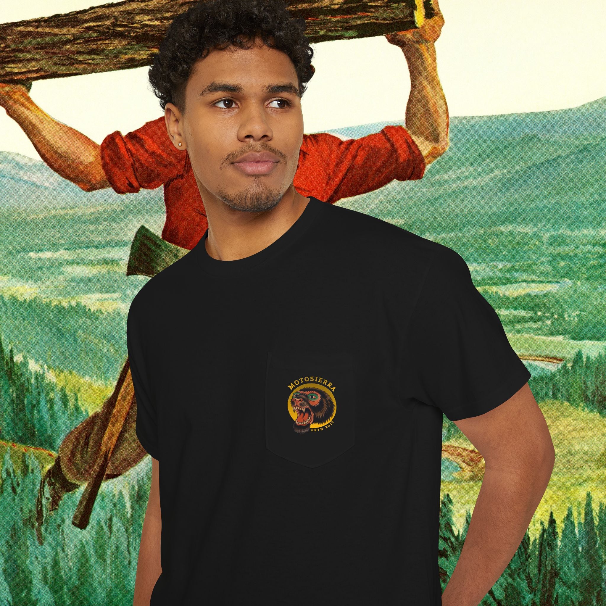 Sasquatch Unisex Heavy Cotton Pocket Tee