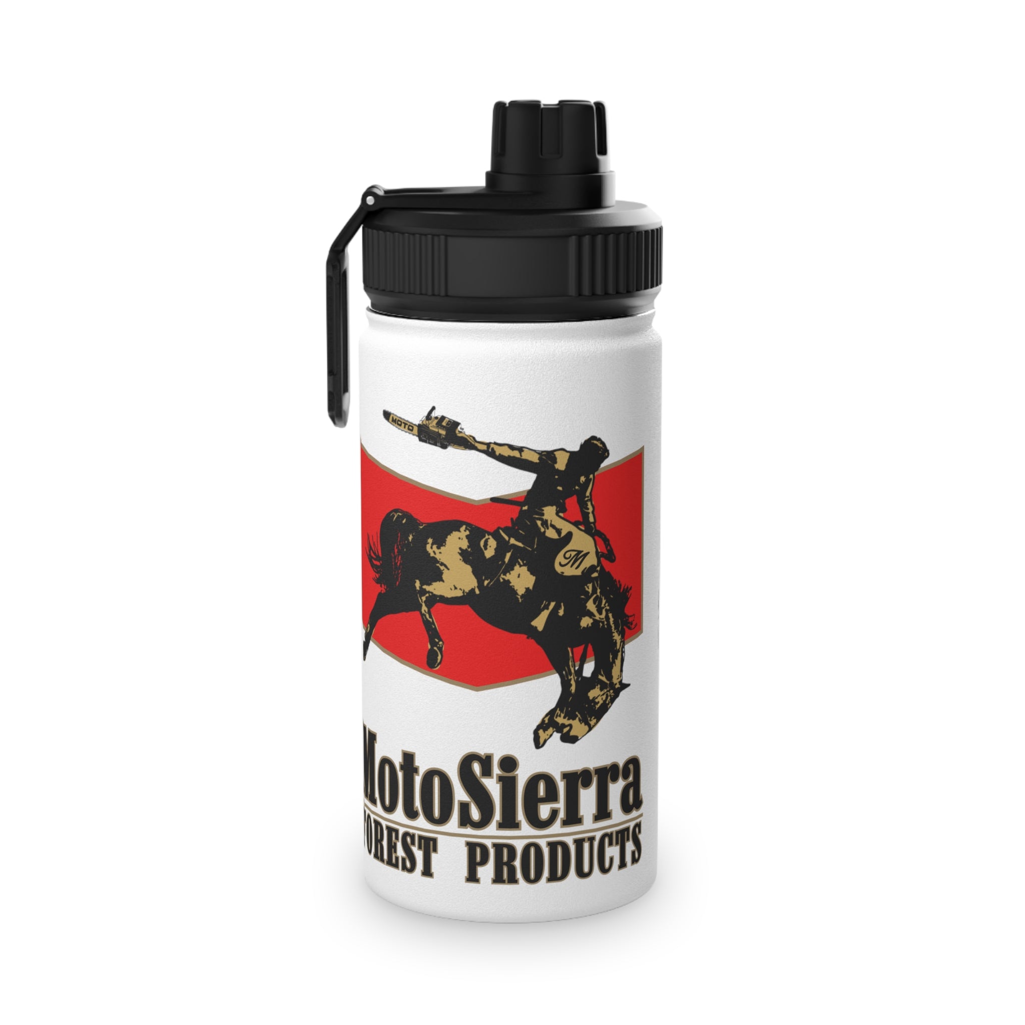 MotoSierra Stainless Steel Water Bottle, Sports Lid, Gym Hydration, Outdoor Adventure, Travel Companion,