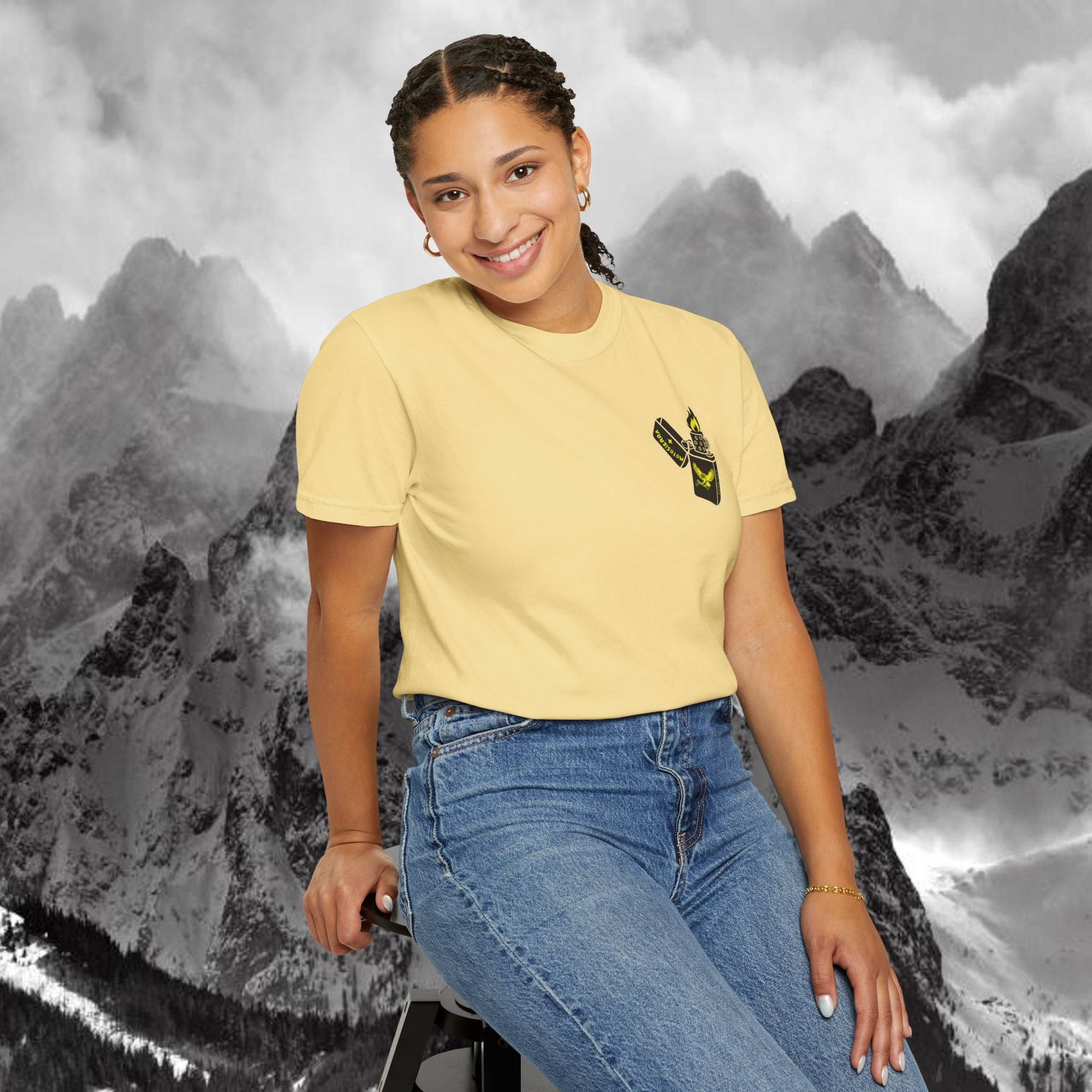 Flint Unisex Garment-Dyed T-shirt