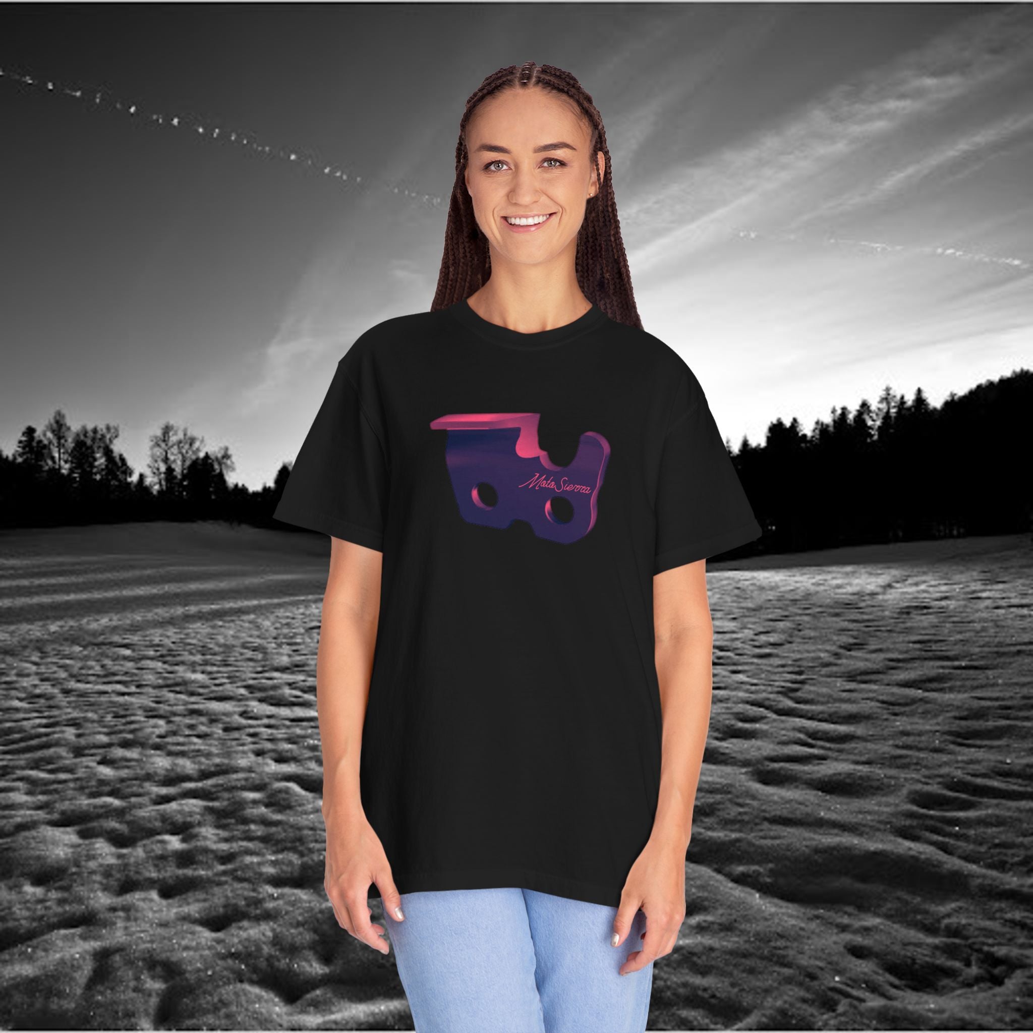 Cutter Garment-Dyed T-Shirt with Artistic Print, Casual Wear, Unique Gift, Streetwear, Graphic Tee, All-Occasion Style