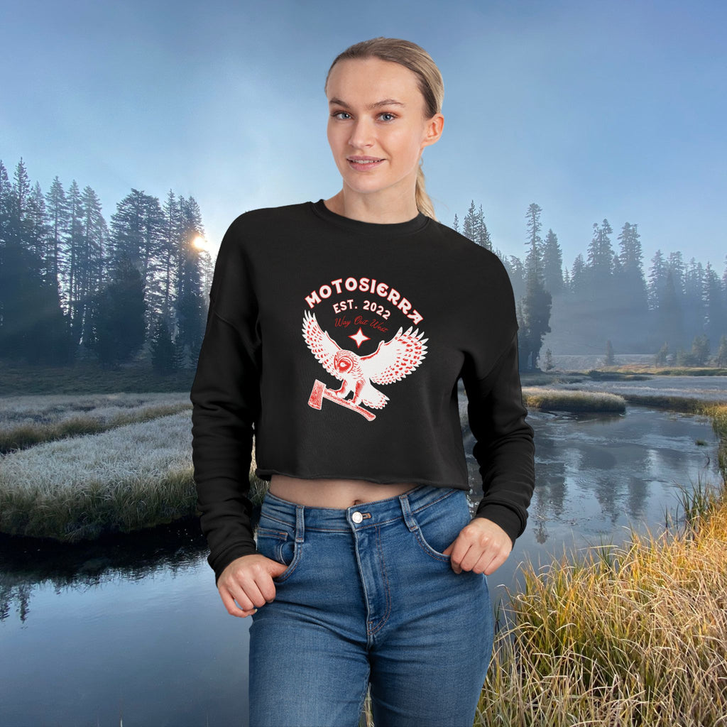 Owl Logo Women's Cropped Sweatshirt