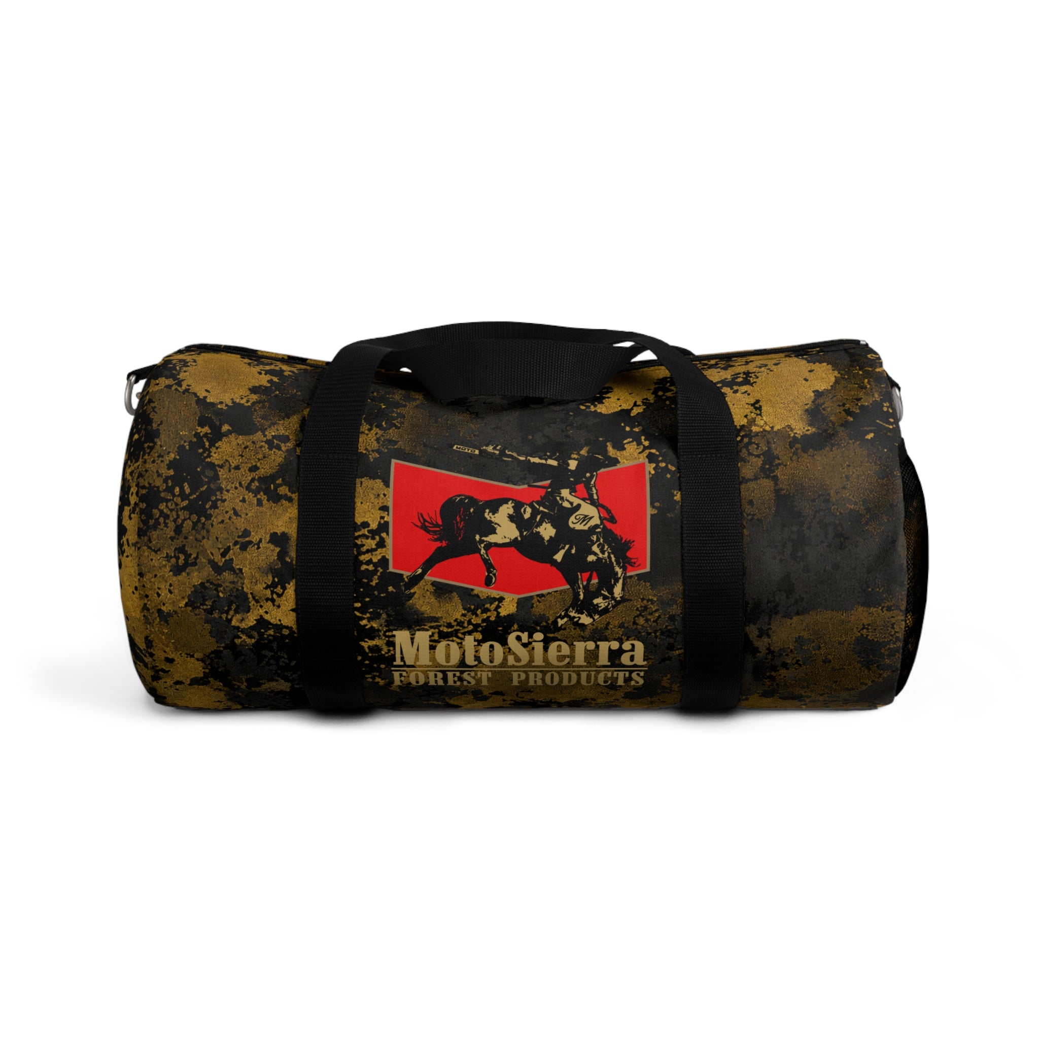 Gold Flecktarn Cowboy Logo  Duffel Bag